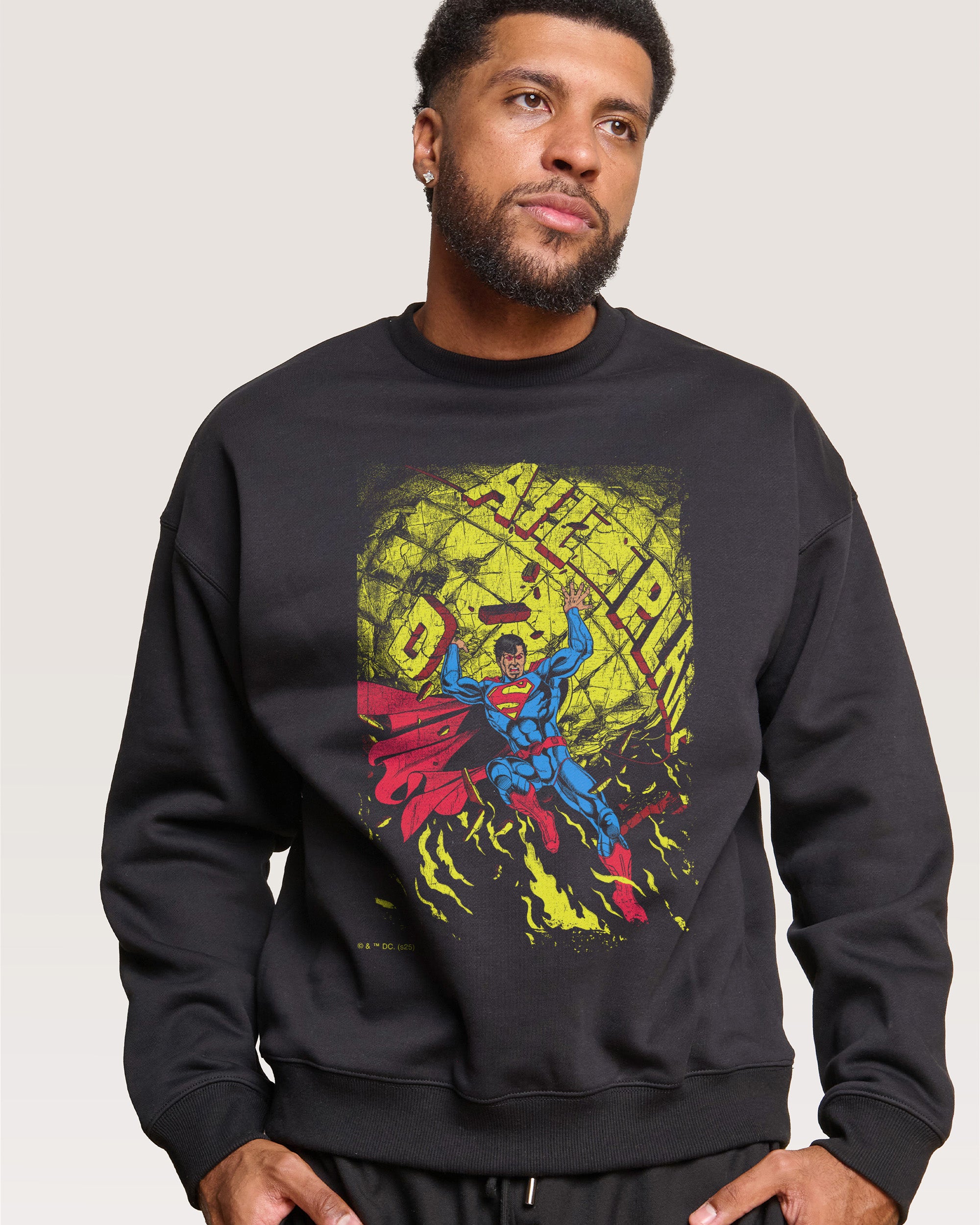 Superman Fire Sweatshirt Threadheads Australia Online