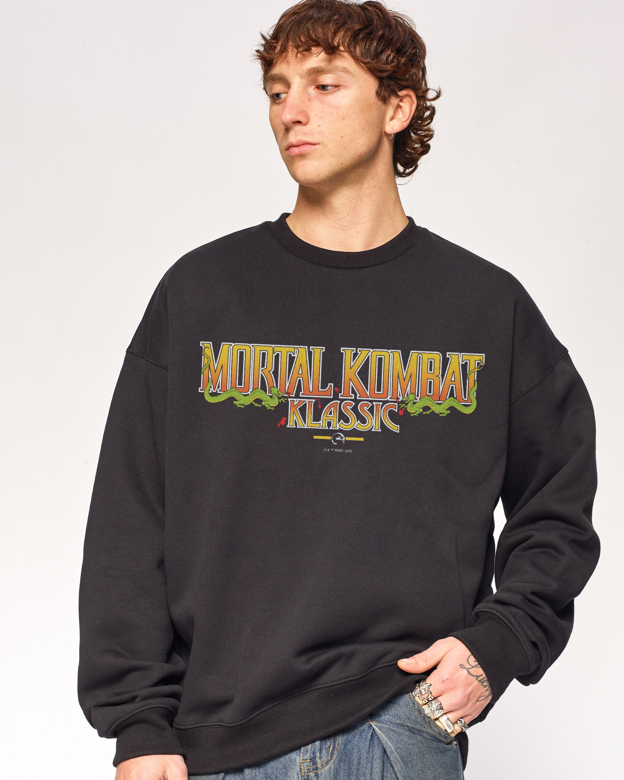 Mortal Kombat Klassic Logo Sweatshirt Threadheads Australia Online