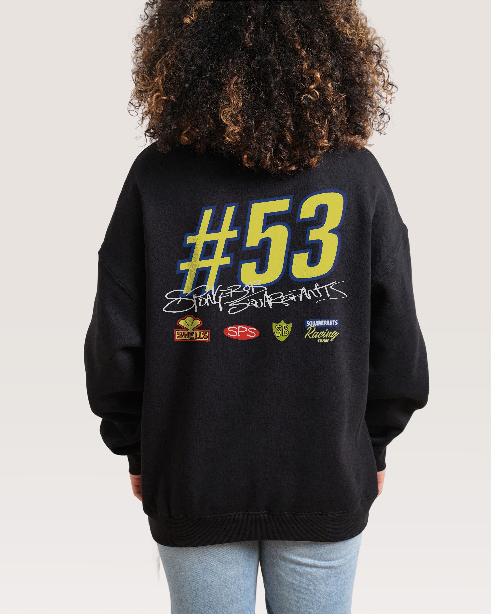 Spongebob Racing Black Sweatshirt