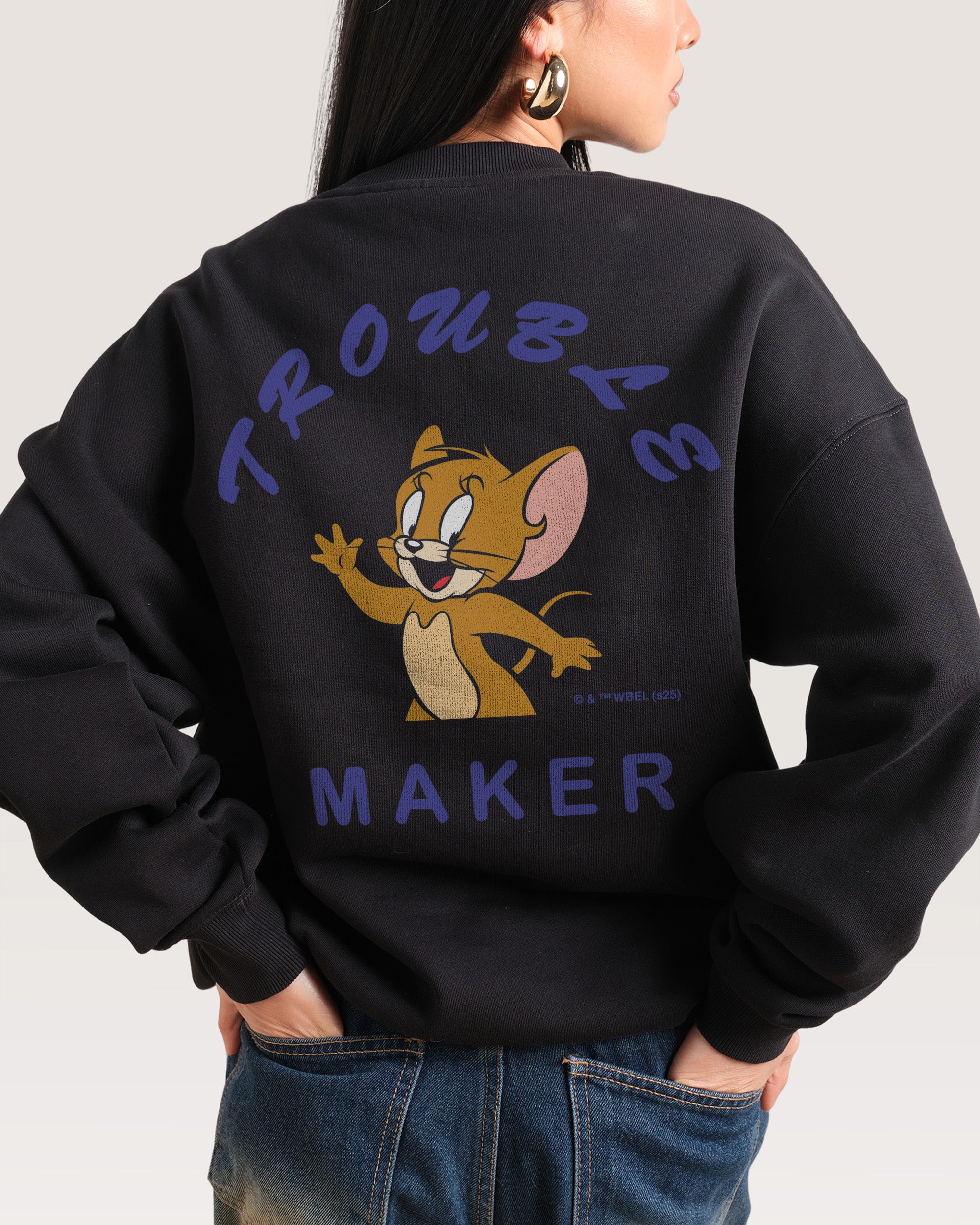 Troublesome Jerry Black Sweatshirt