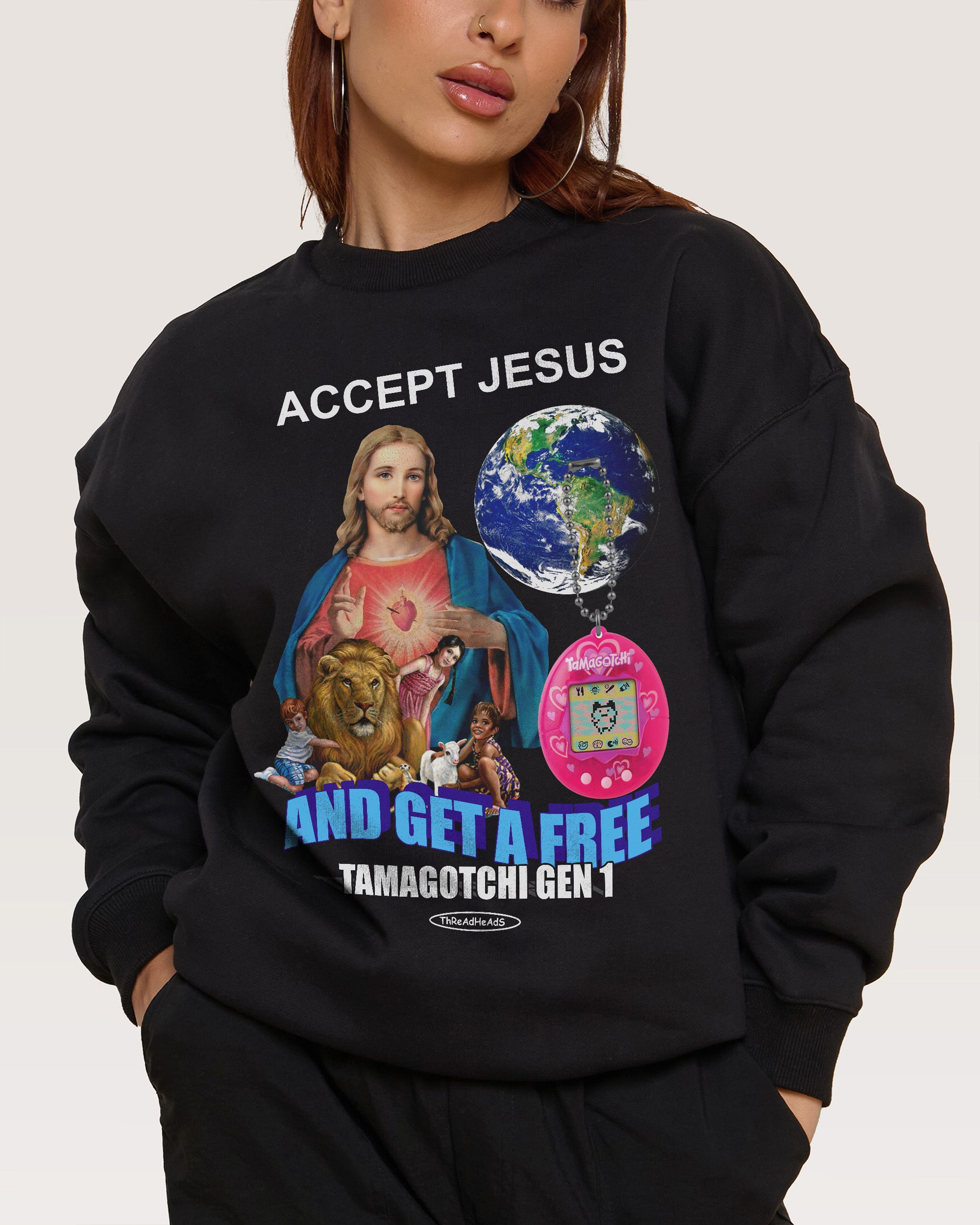 Accept Jesus Sweatshirt Australia Threadheads Online