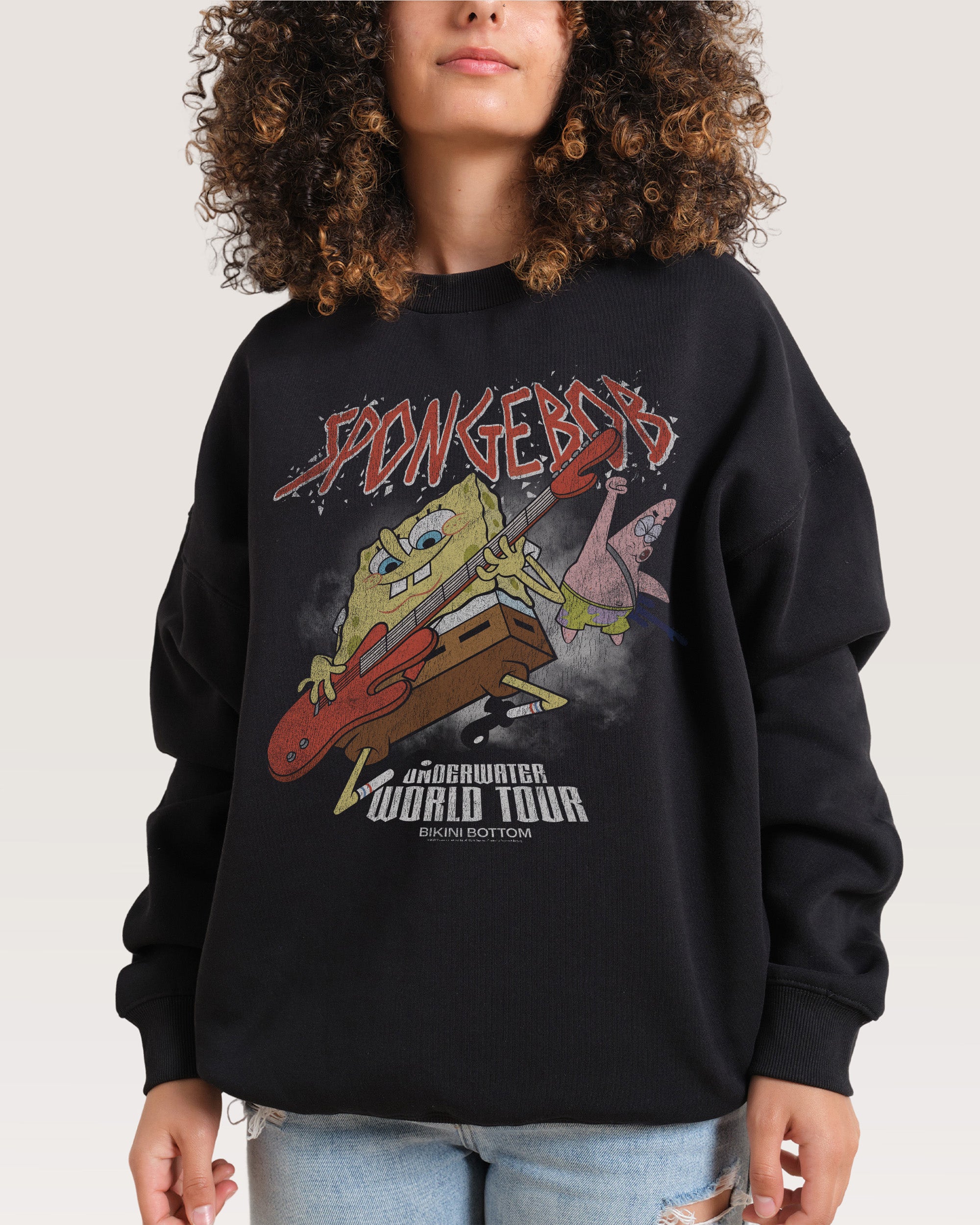 Spongebob’s World Tour Black Sweatshirt