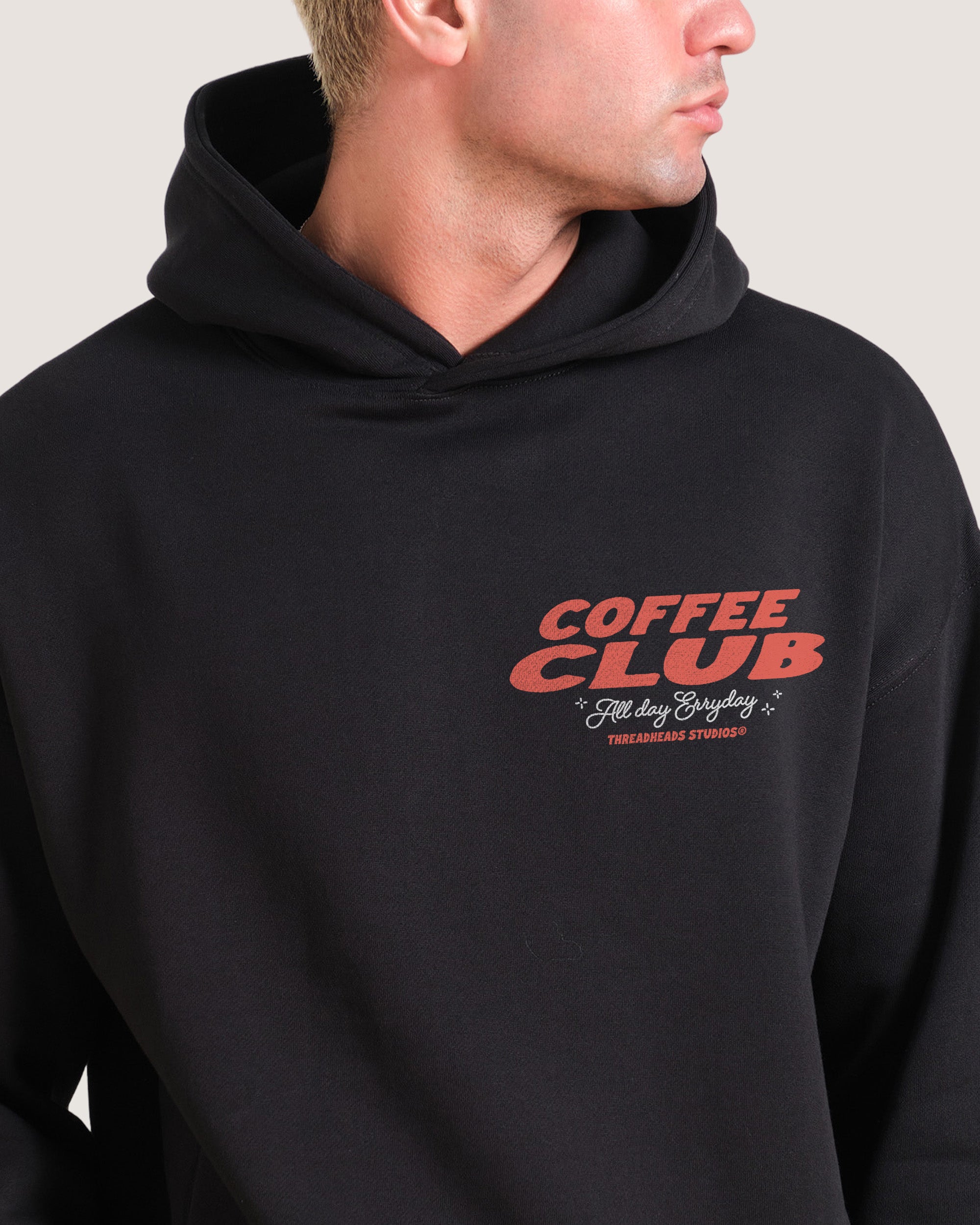Coffee Club Black Hoodie