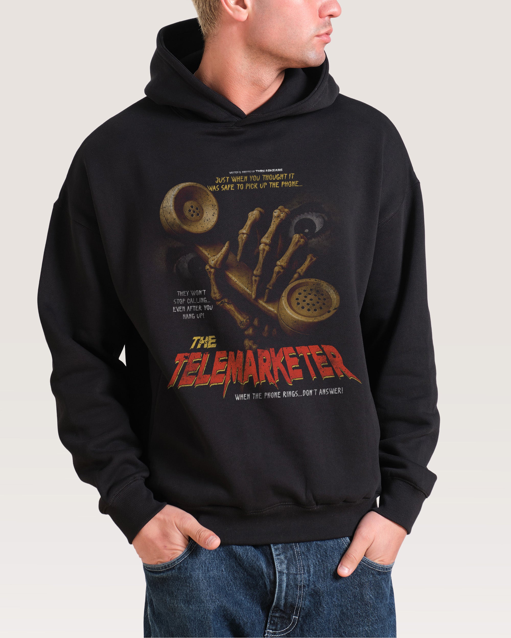 The Telemarketer Black Hoodie