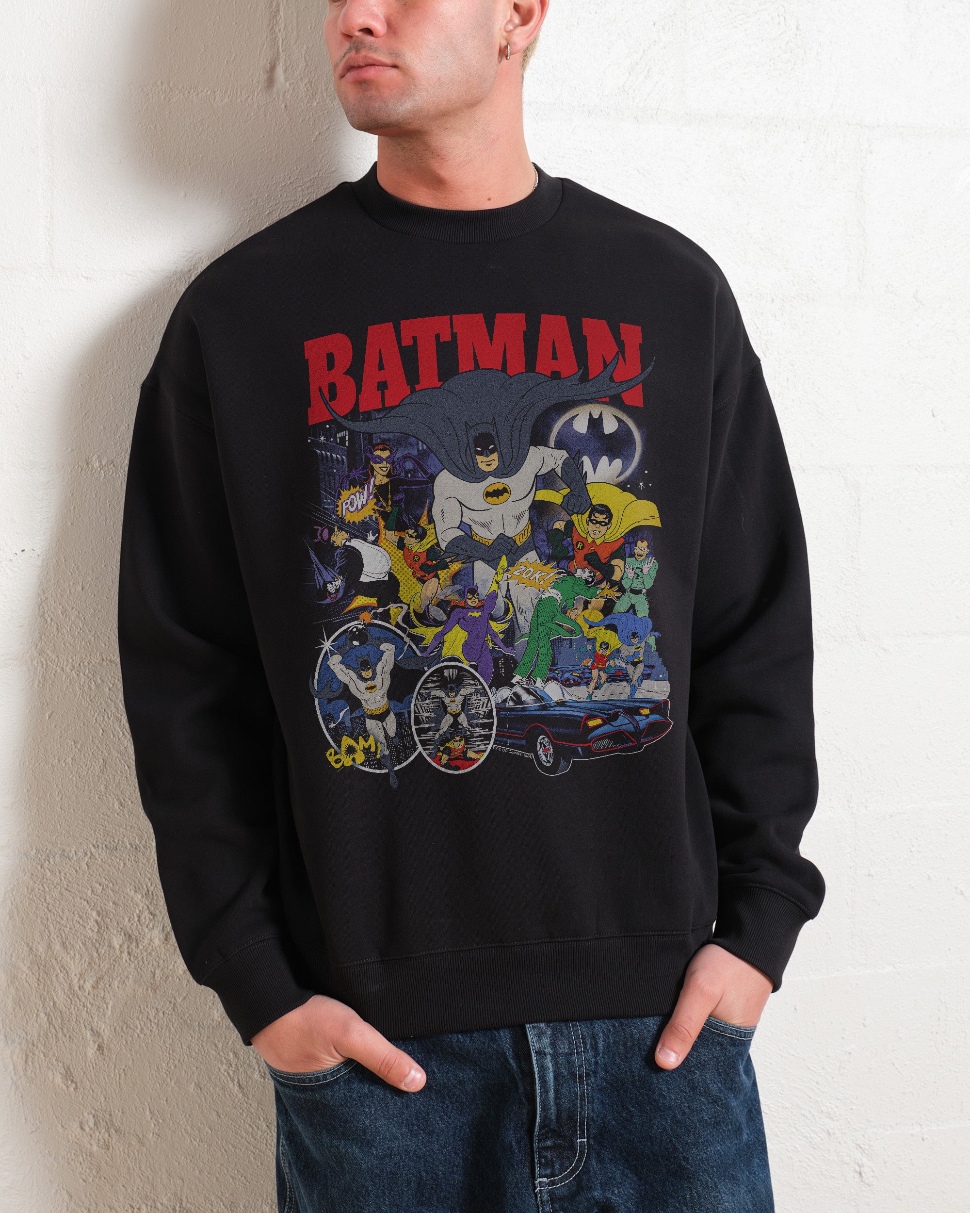 Batman Animated Vintage Sweatshirt Official DC Merch Europe