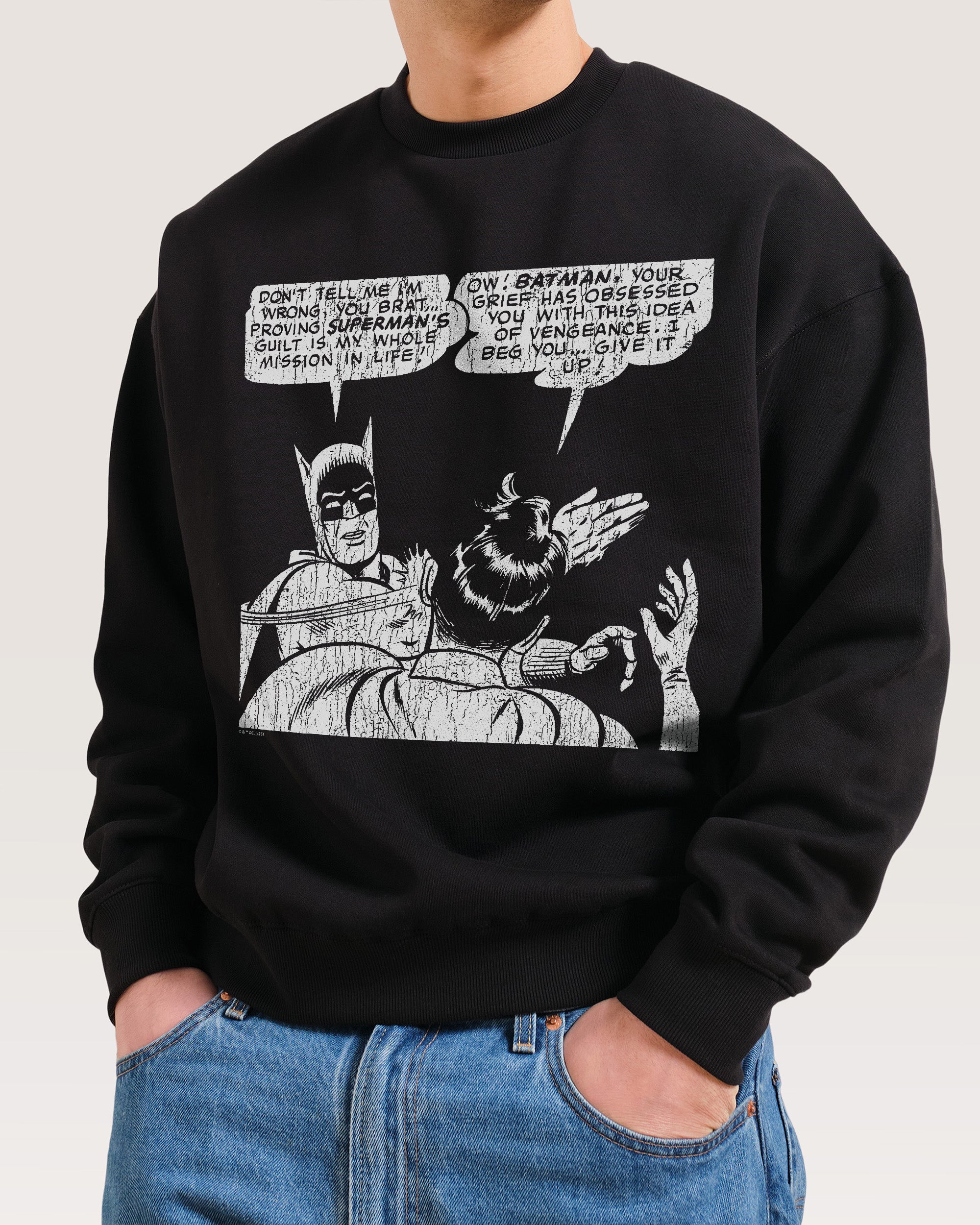 Batman Slap Black Sweatshirt