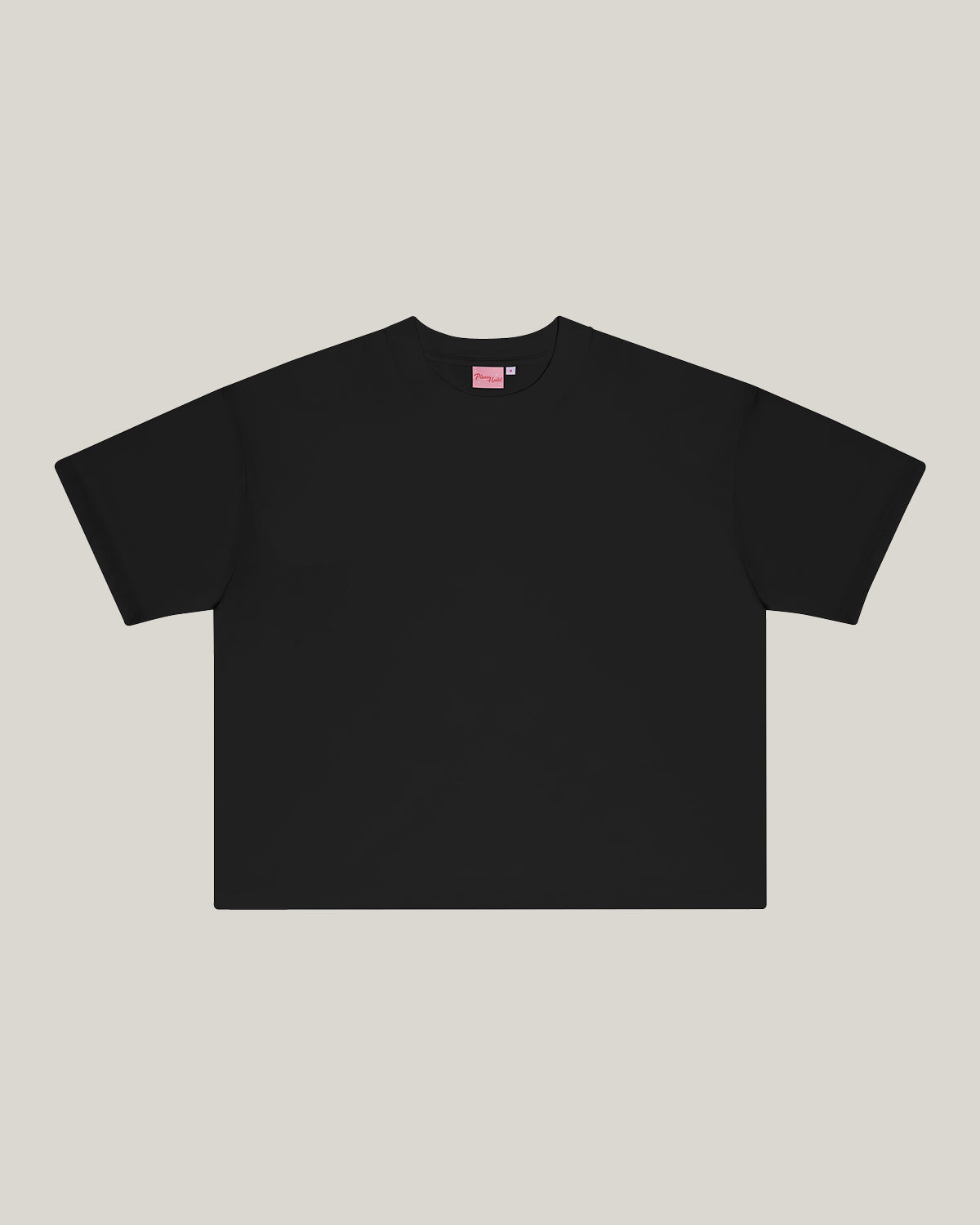 Custom Boxy Crop Tee #colour_black