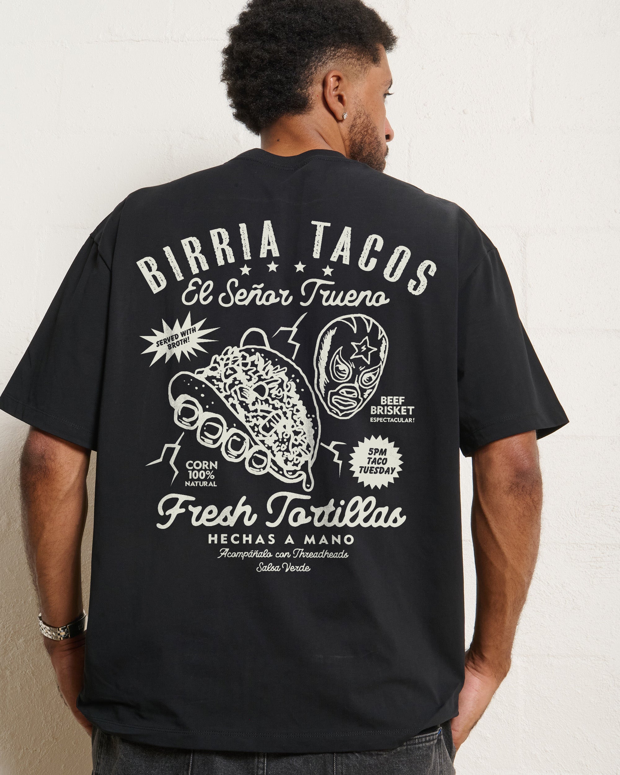 Birria Tacos El Senor Trueno Oversized Tee Online Australia