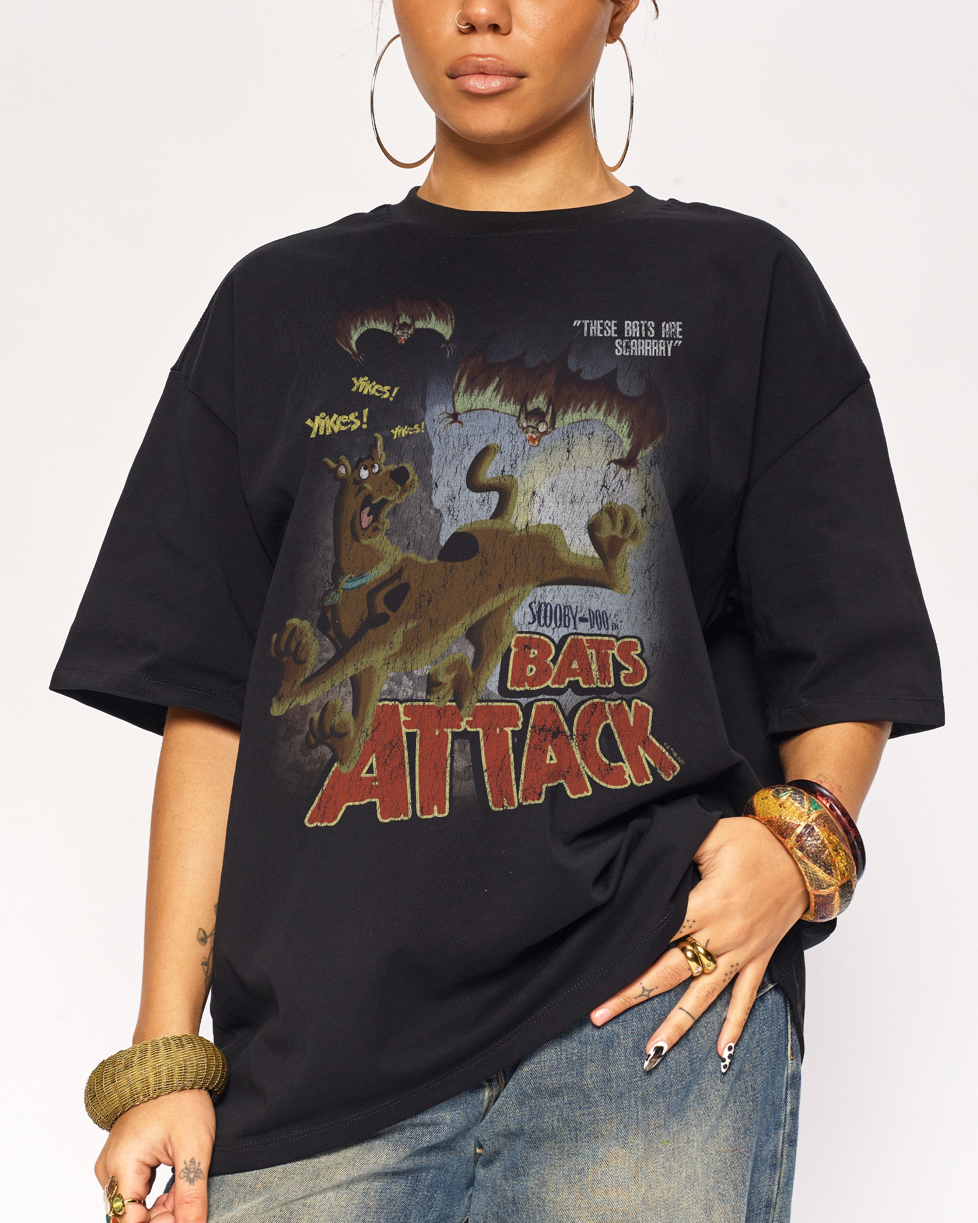 Scooby-Doo Bats Attack Oversized Tee Threadheads Australia Online