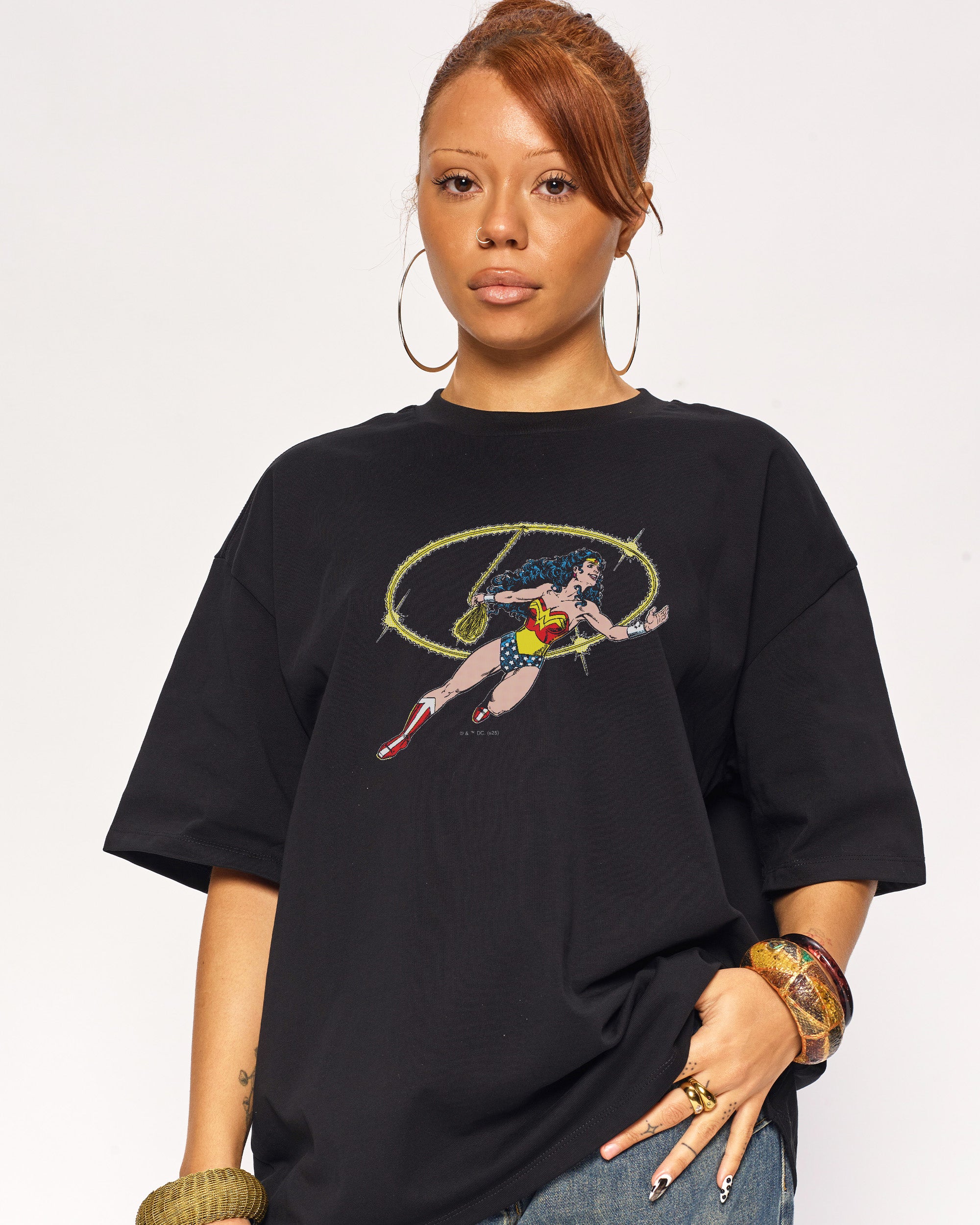Wonder Woman Lasso of Truth Oversized Tee Threadheads Australia Online
