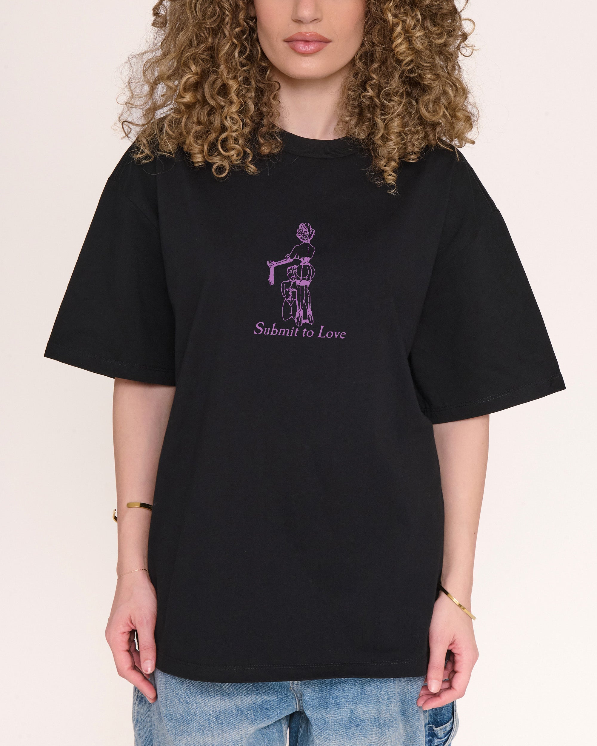 Submit To Love Oversized Tee