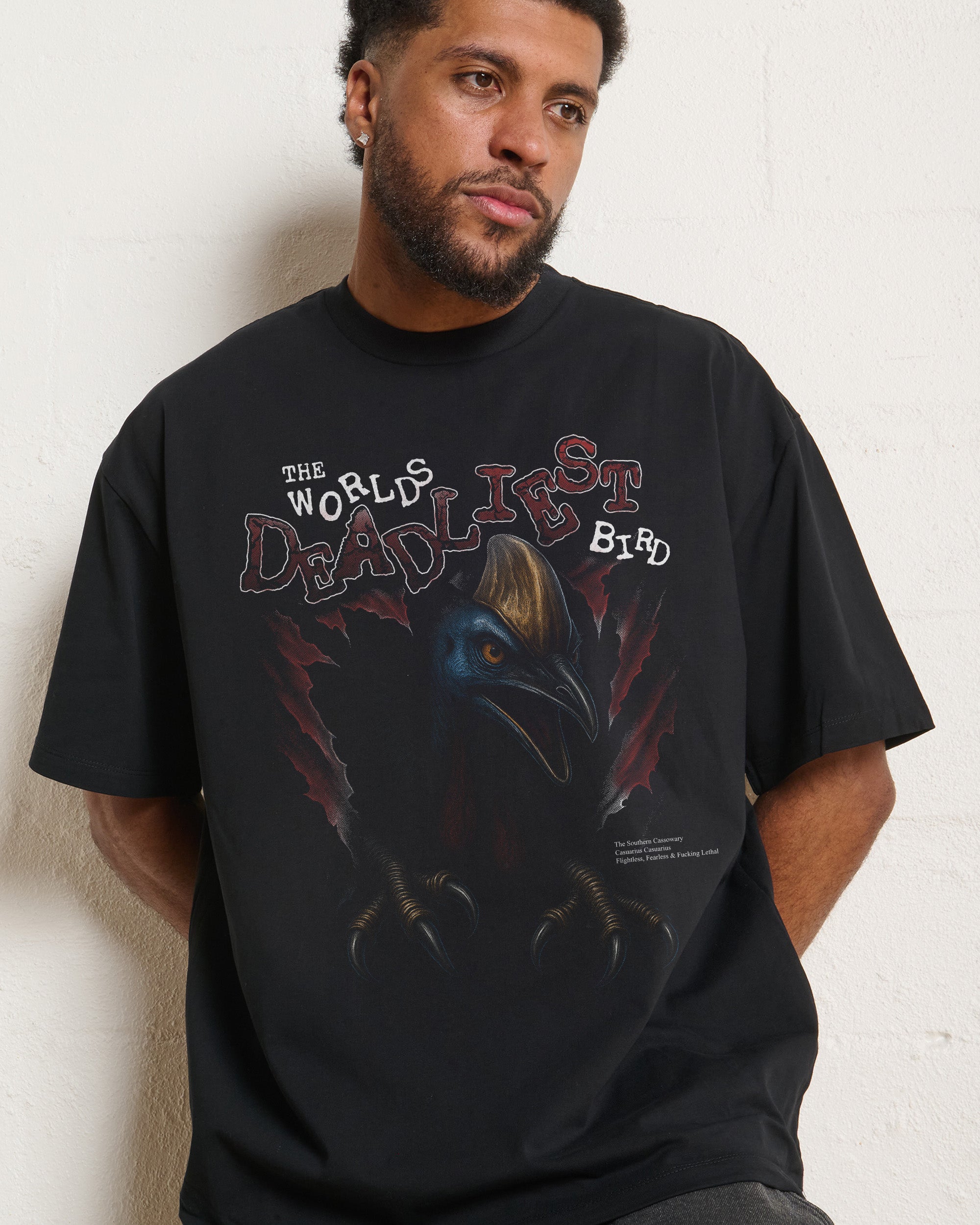 World’s Deadliest Bird Oversized Tee Online Australia
