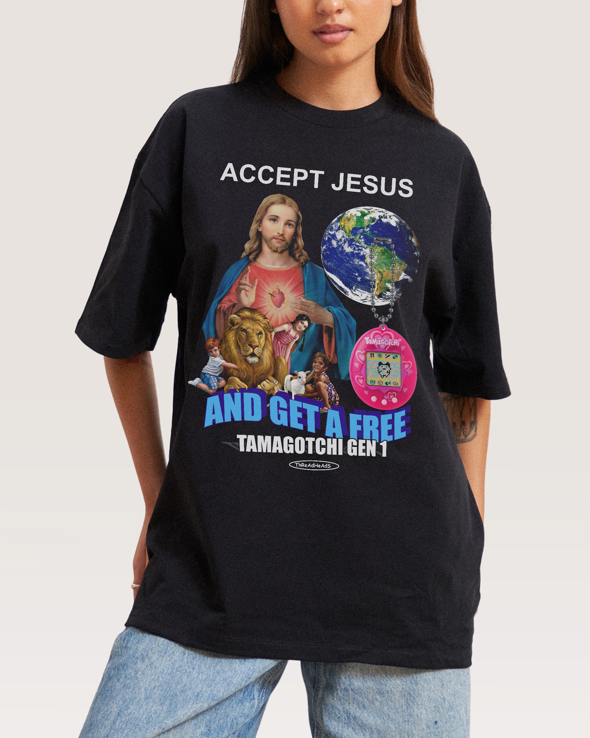 Accept Jesus Oversized Tee Australia Threadheads Online