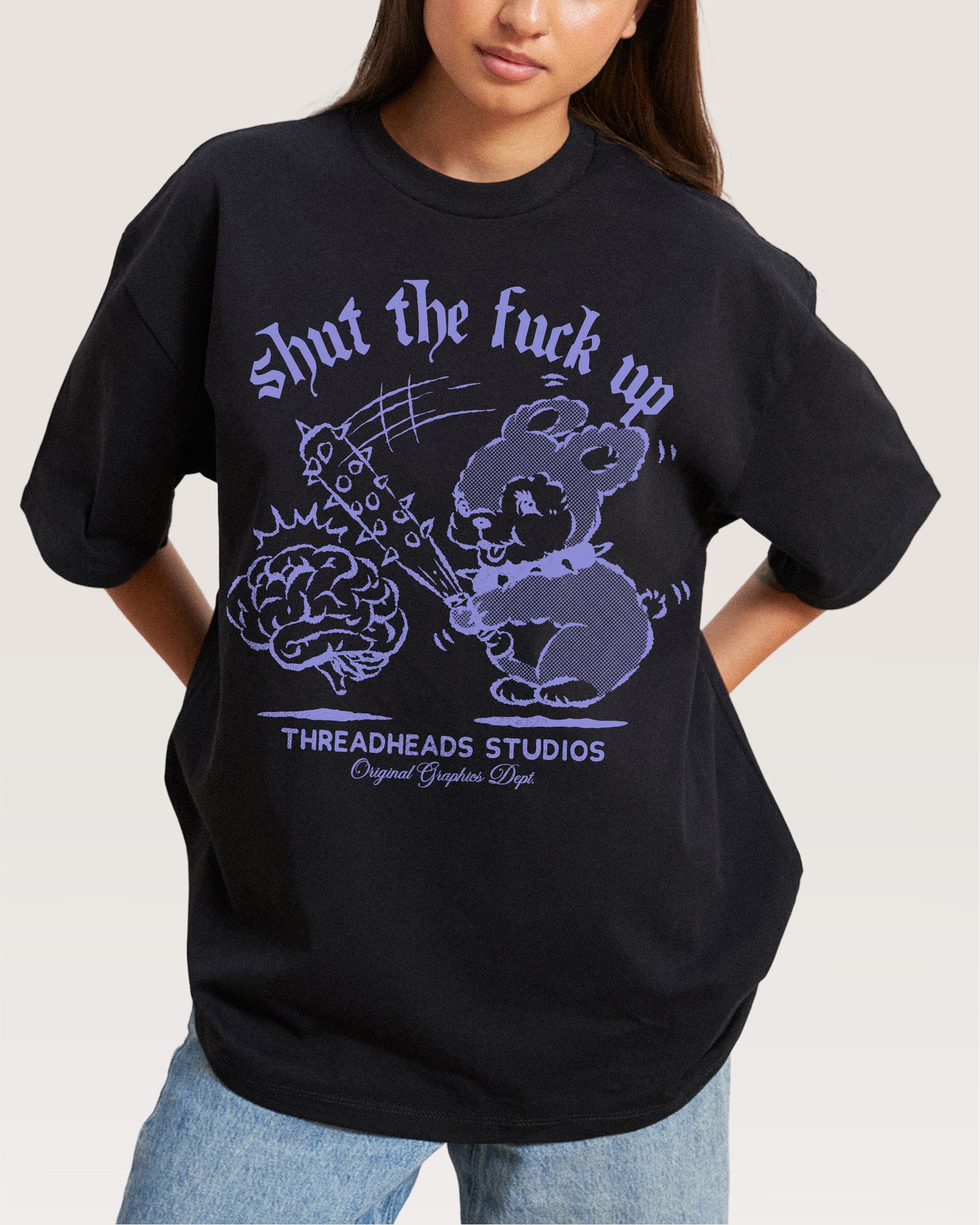 Shut the F Up Oversized Tee Australia Threadheads Online