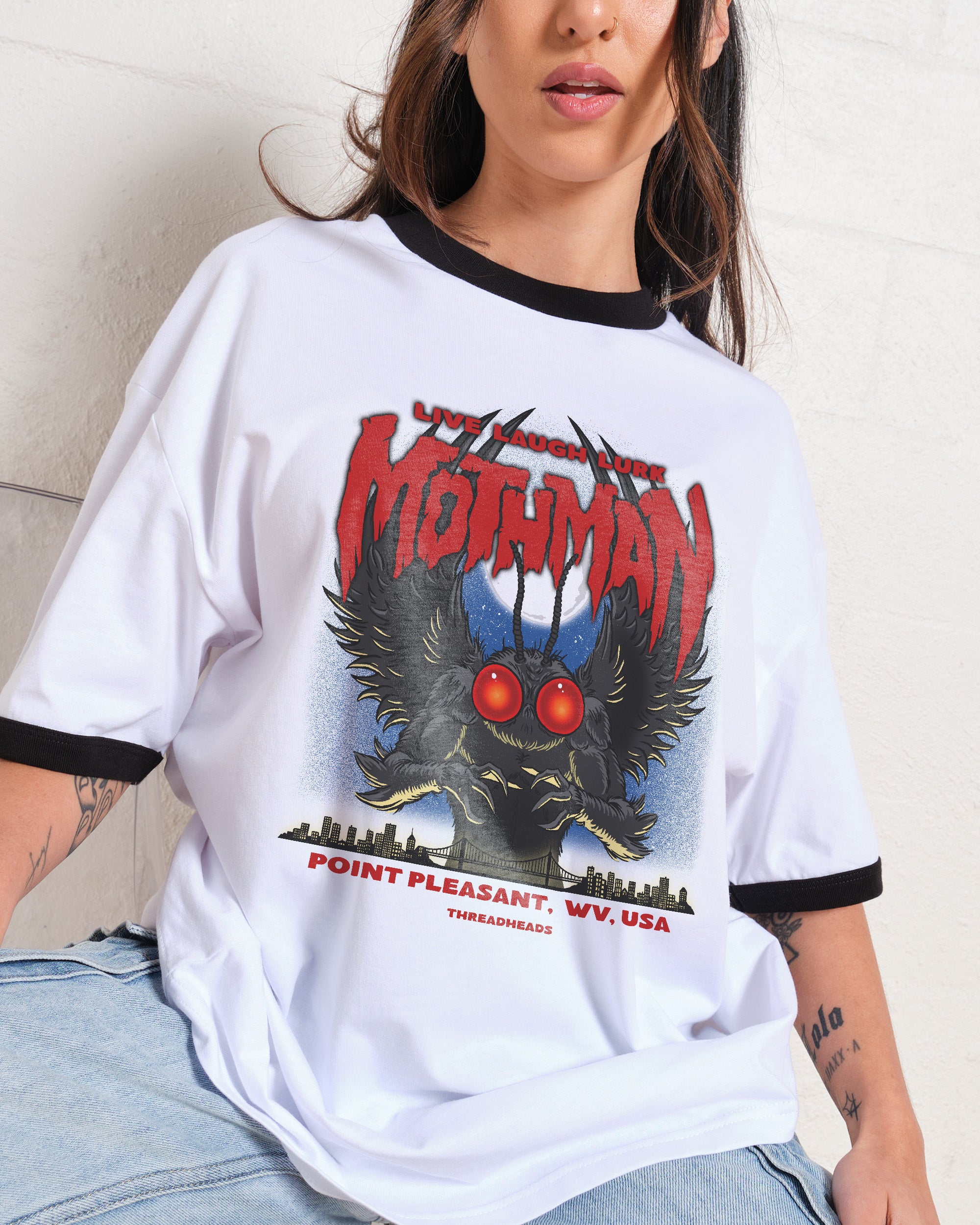 Mothman - Live Laugh Lurk T-Shirt Australia Online