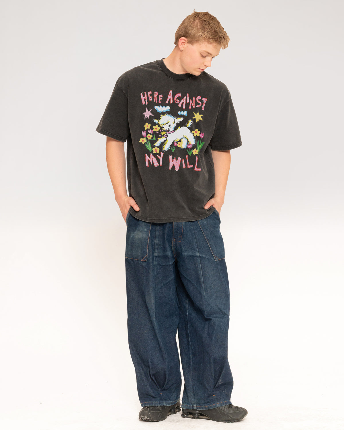 Here Against My Will Oversized Tee