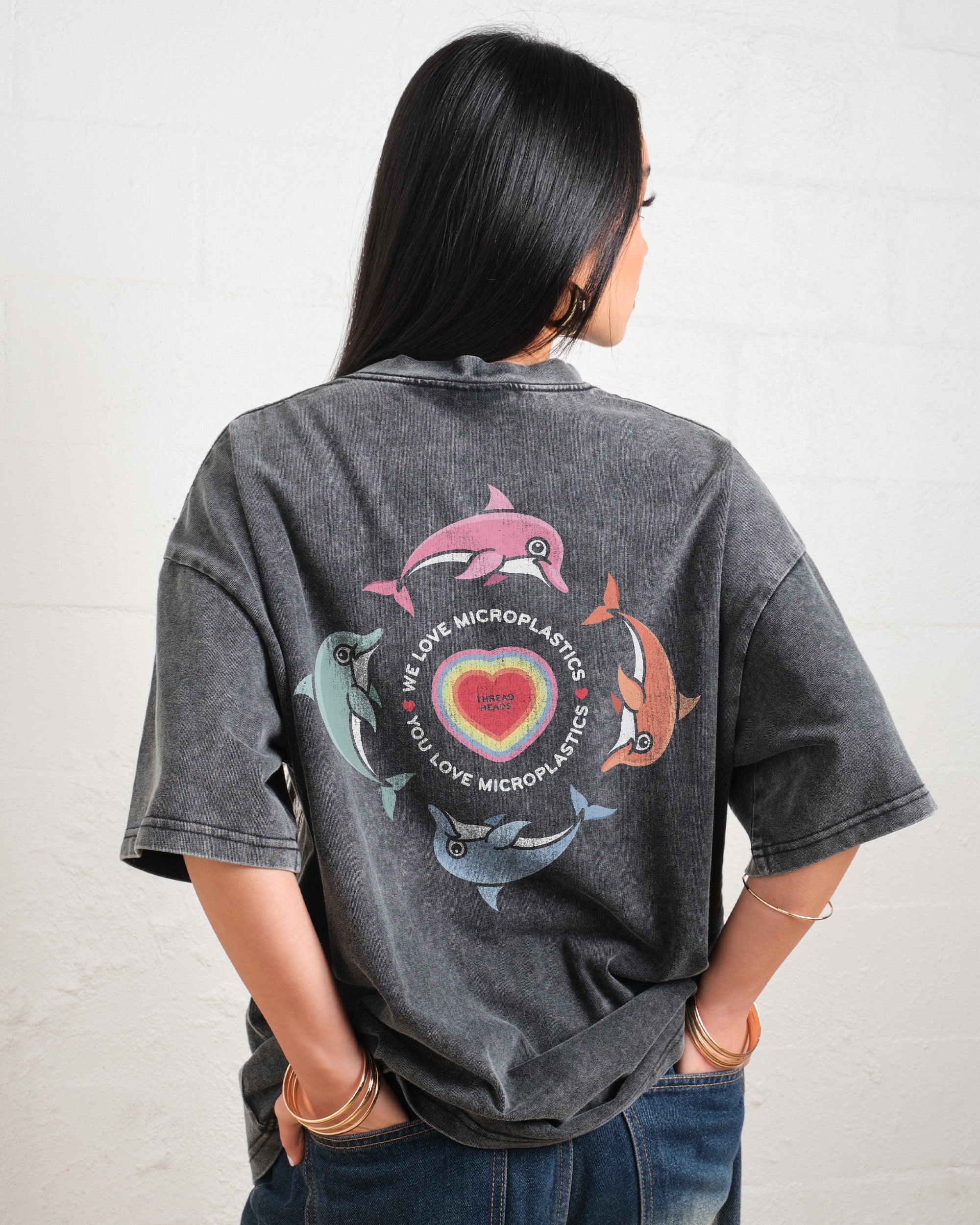 We Love Microplastics Oversized Tee