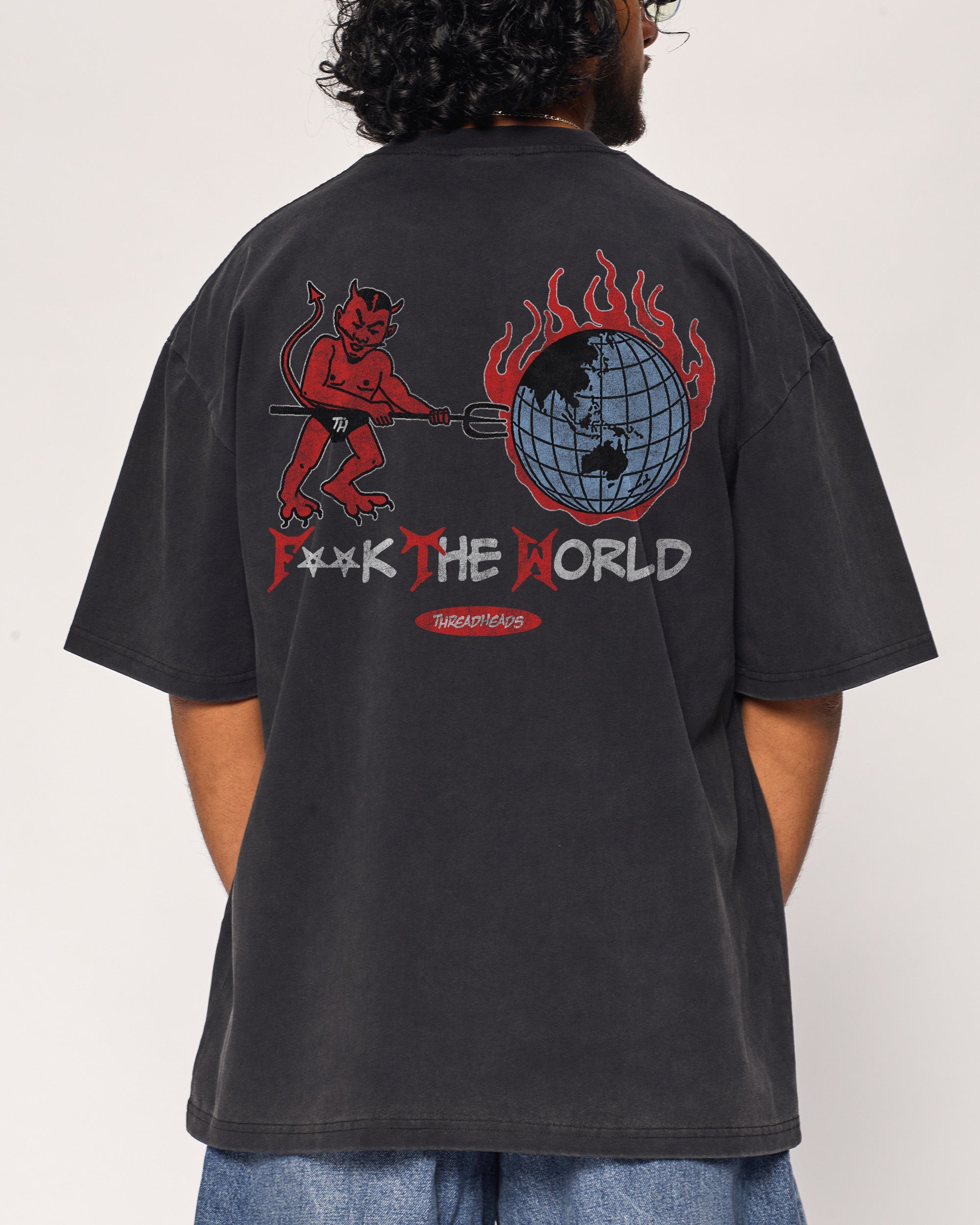 F**k The World Wash Tee Threadheads Australia Online