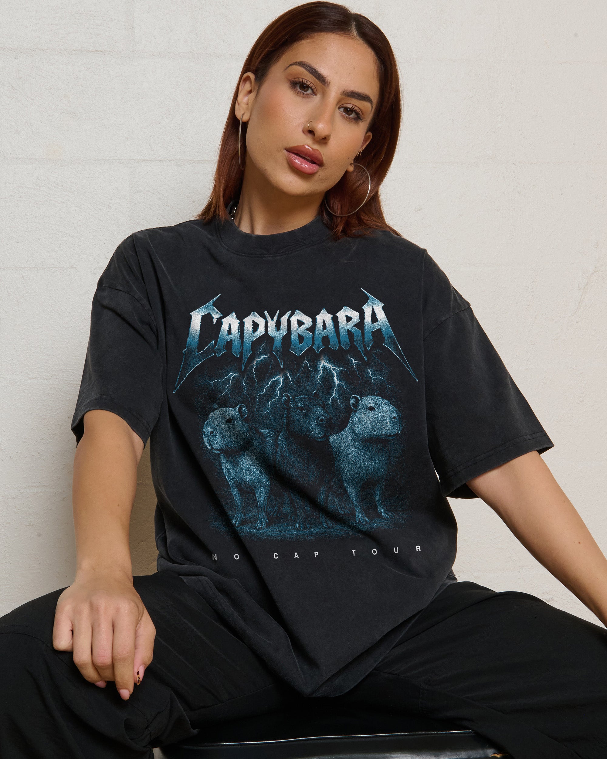 Capybara No Cap Tour Wash Tee