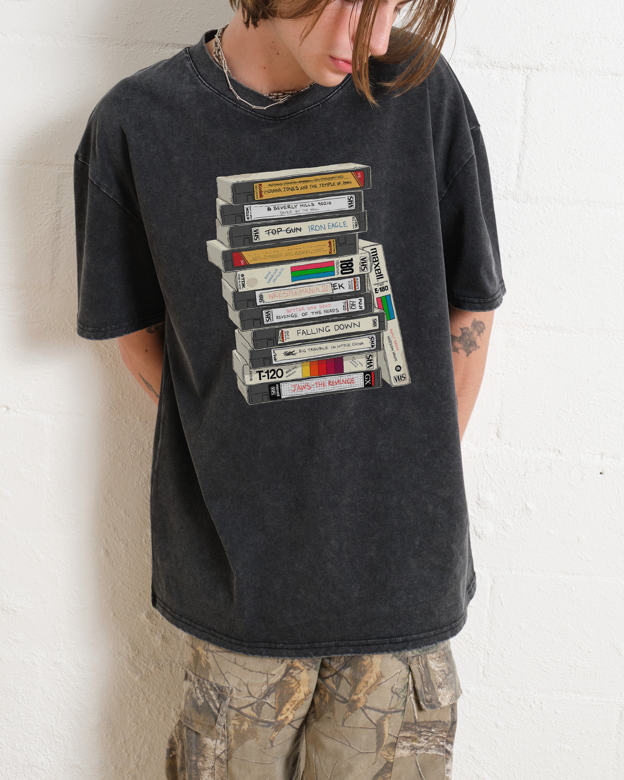 VHS Tapes Wash Tee Australia Online