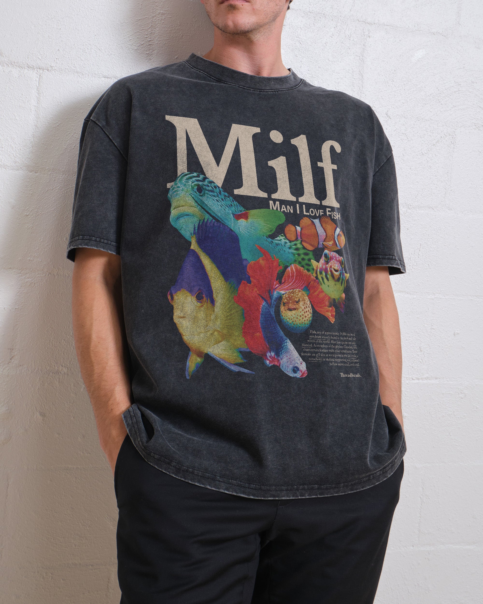 Man I Love Fish Wash Tee Australia Online