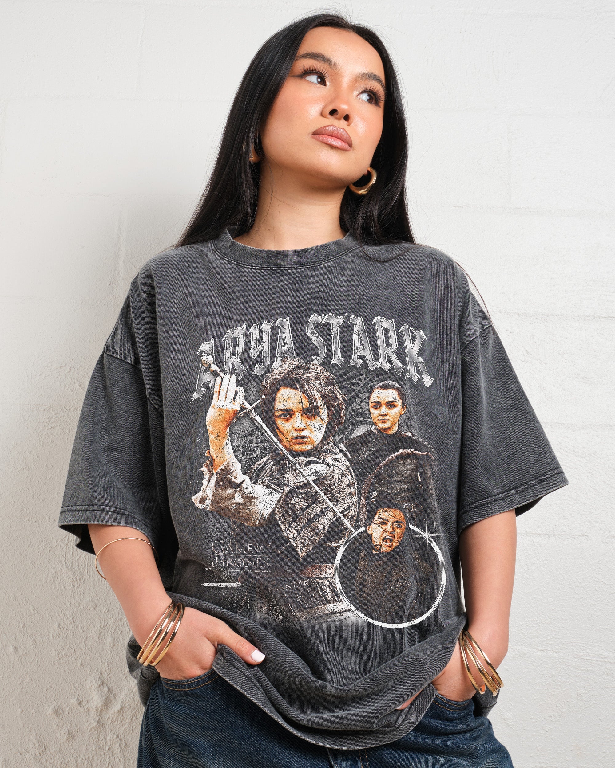 Vintage Arya Stark Oversized Tee