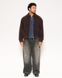 Archive Washed Bomber Jacket - Brown
