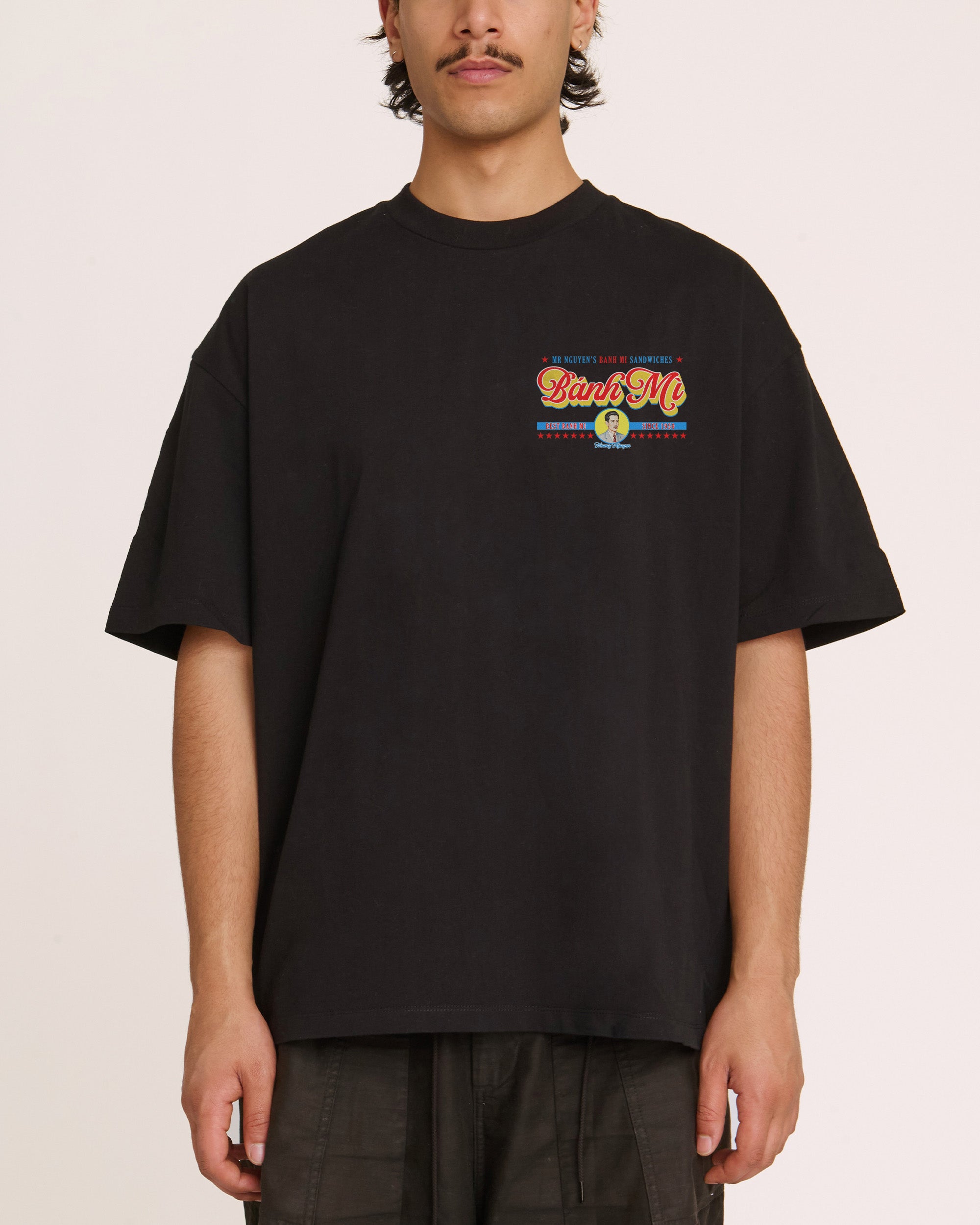 Mr Nguyen's Banh Mi's Black Oversized Tee