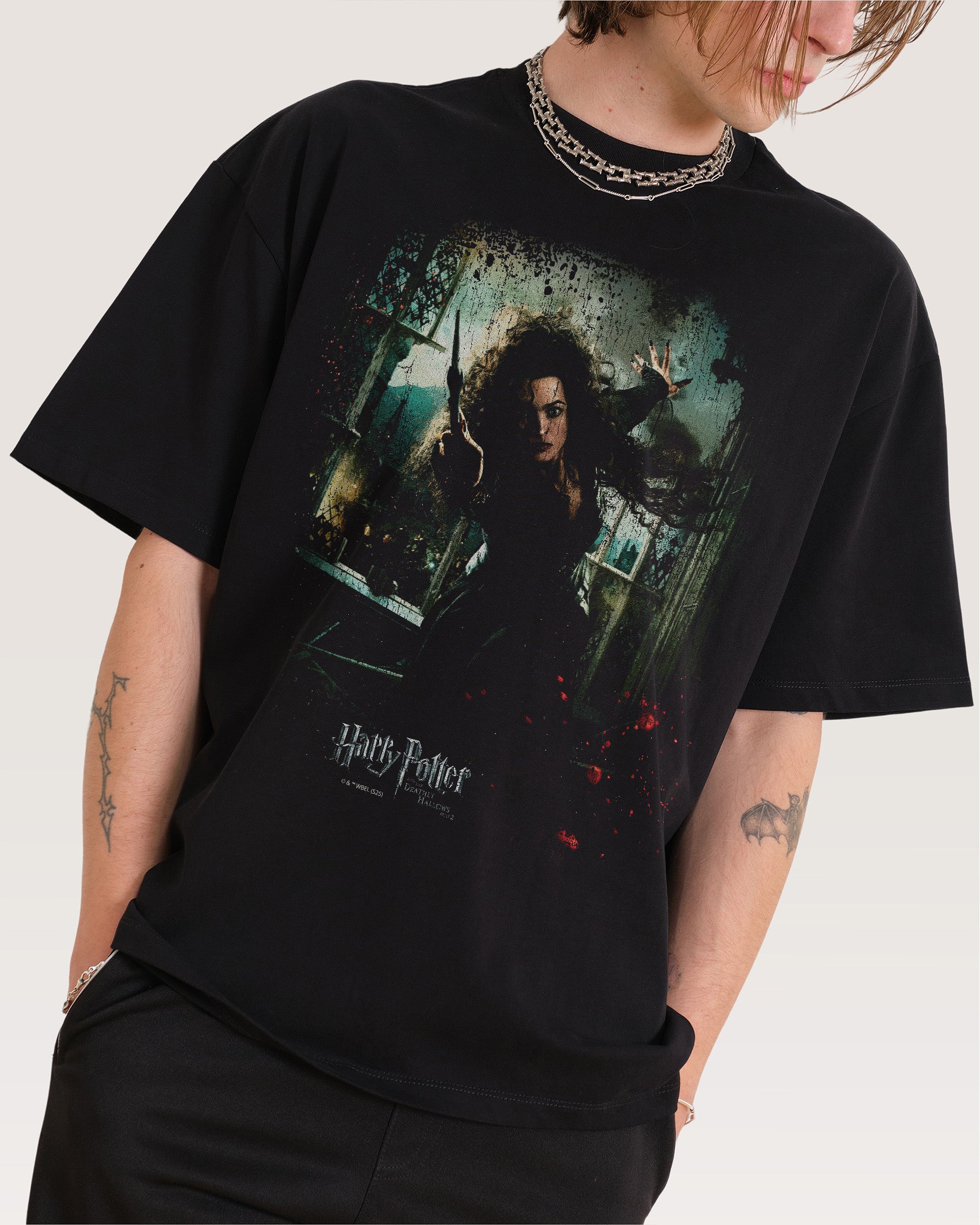 Bellatrix Black Oversized Tee