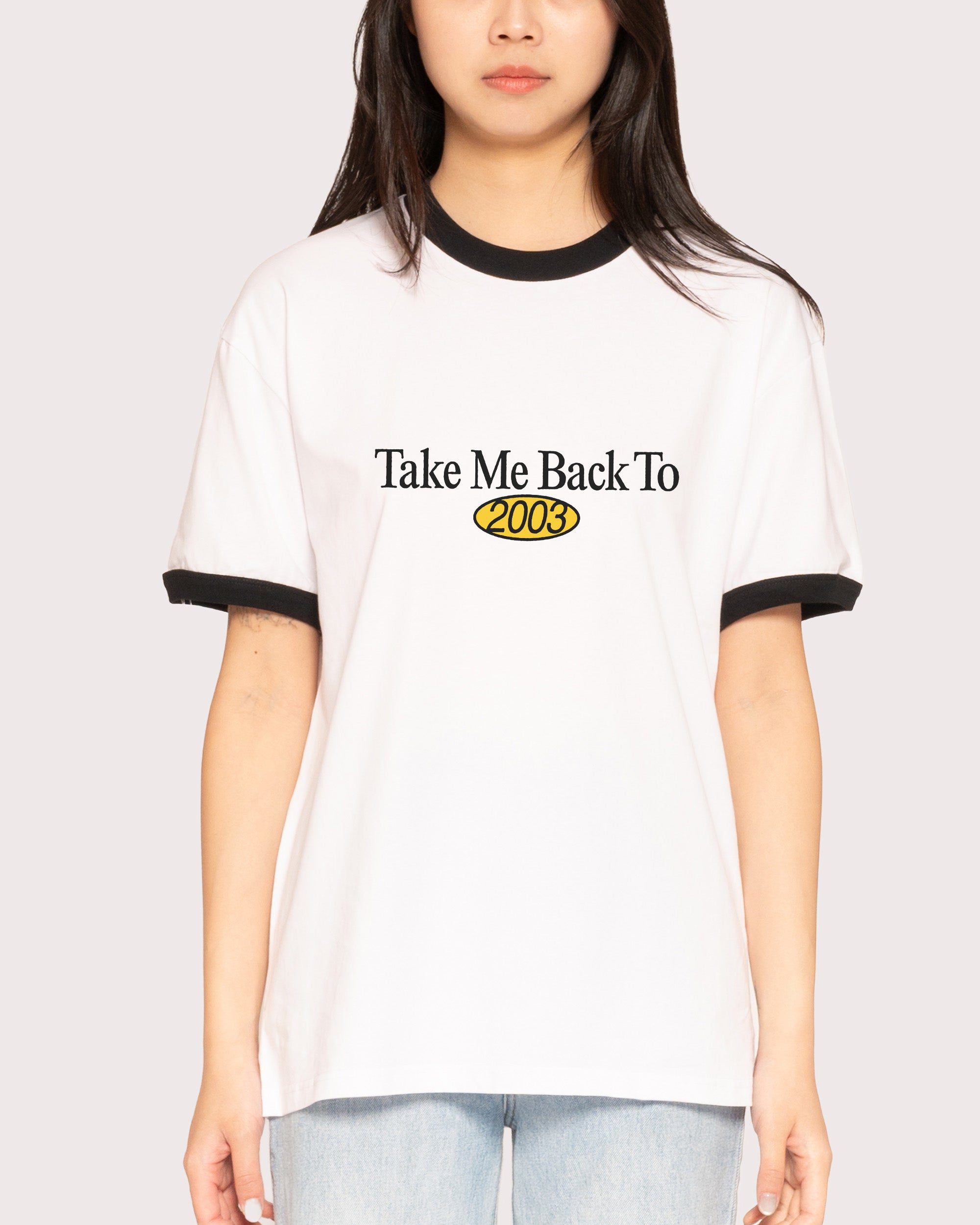 Back to 2003 Black Ringer T-Shirt