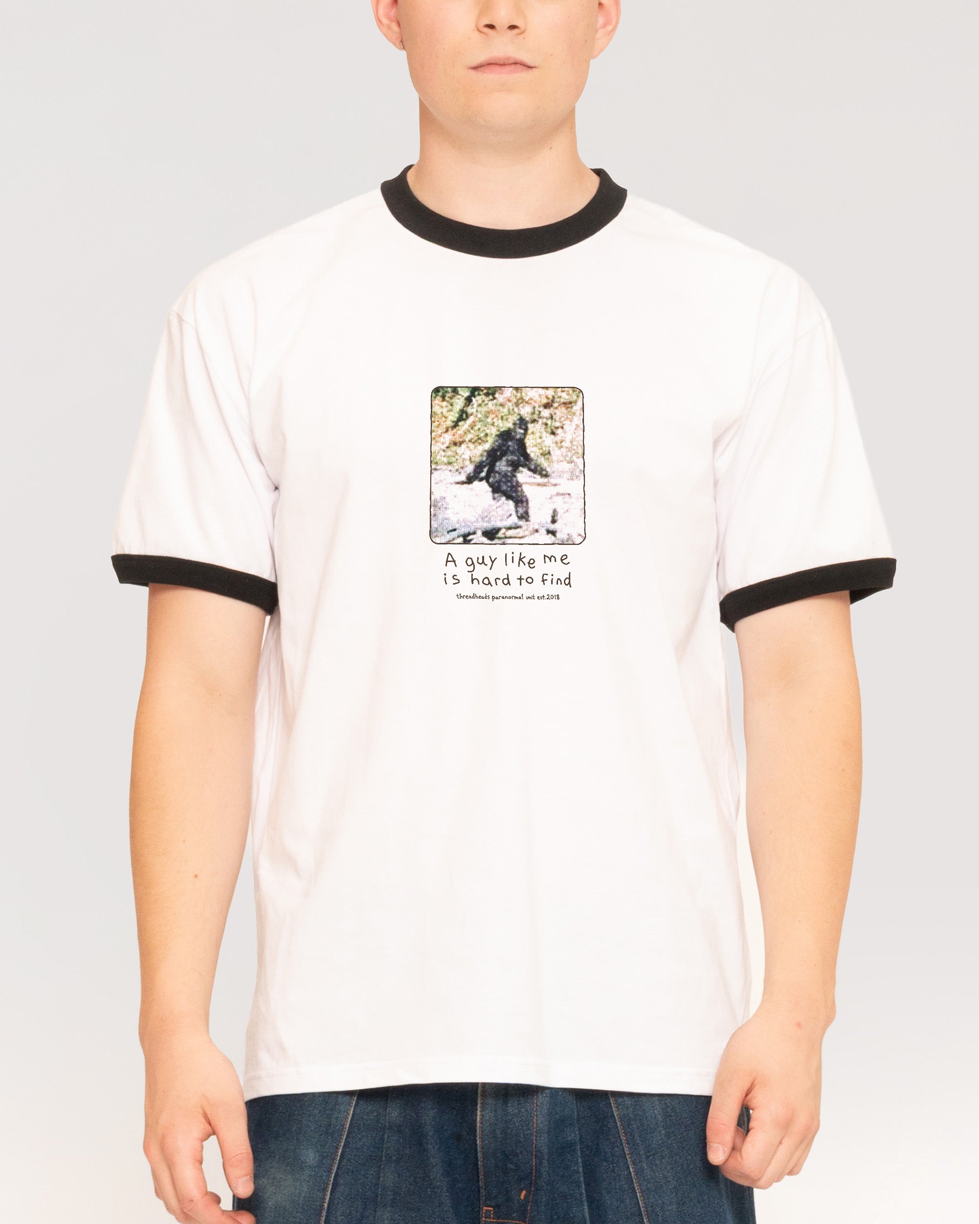 A Guy Like Me is Hard to Find Black Ringer T-Shirt