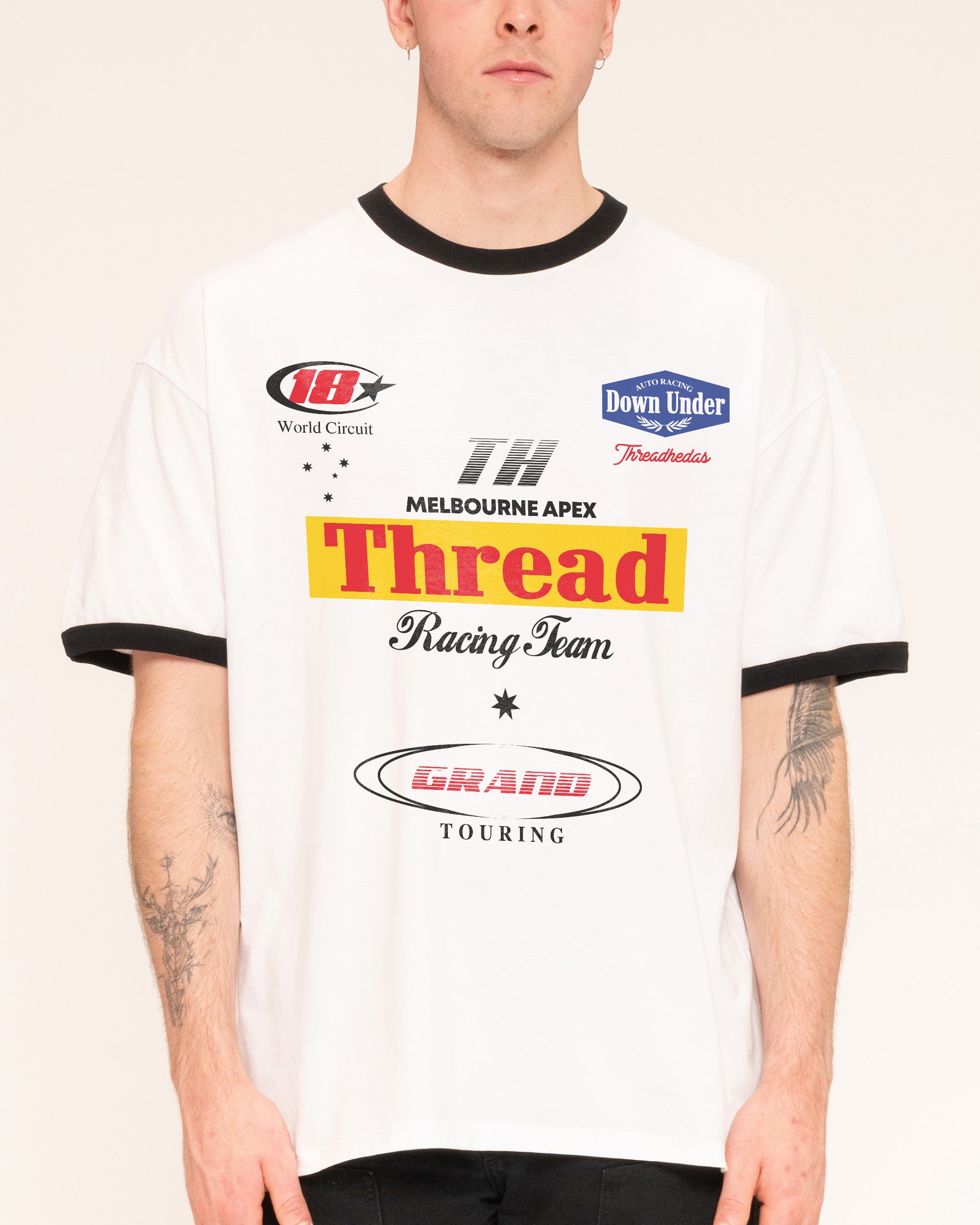 Down Under Apex Black Ringer T-Shirt