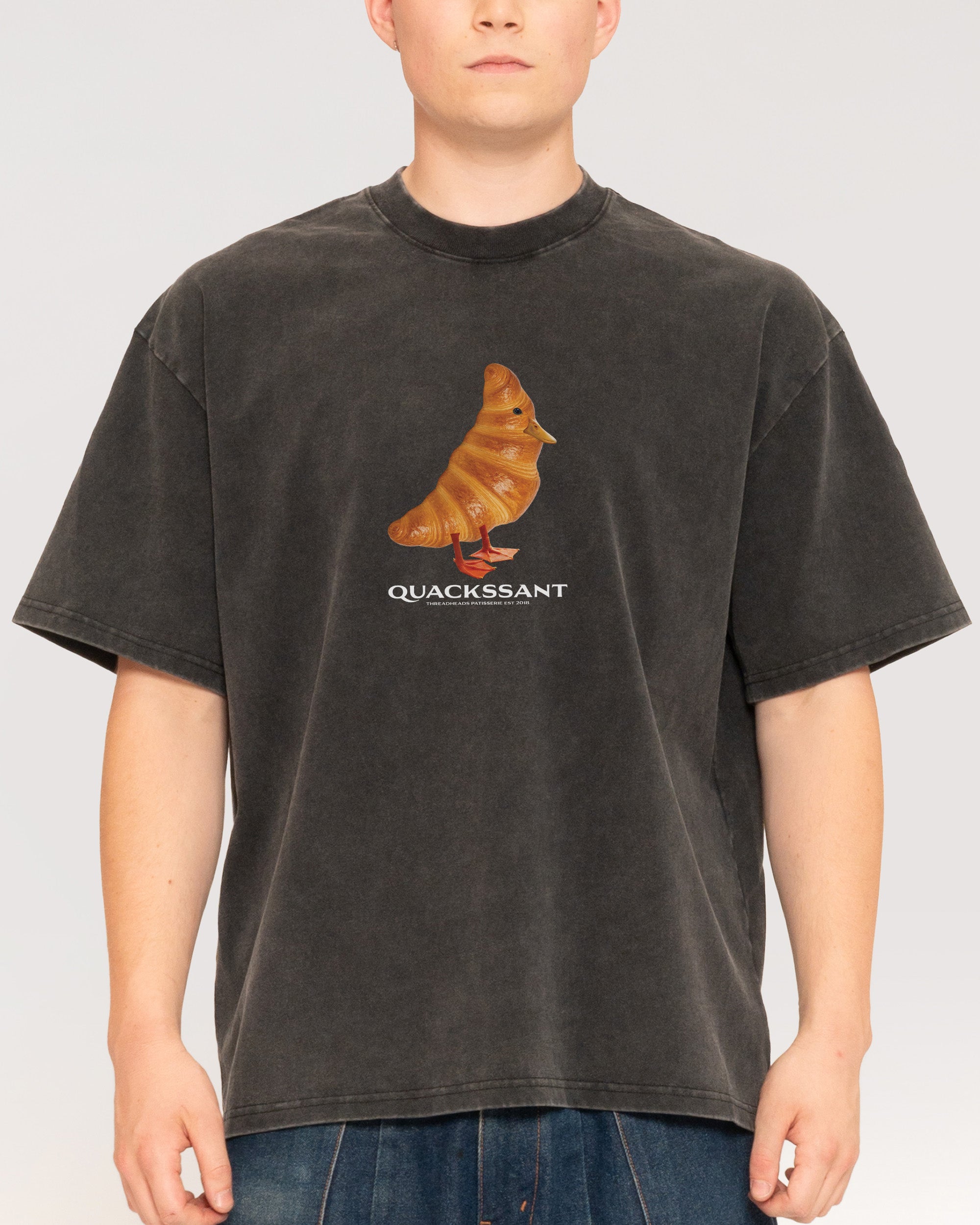 Quackssant Black Stone Oversized Tee