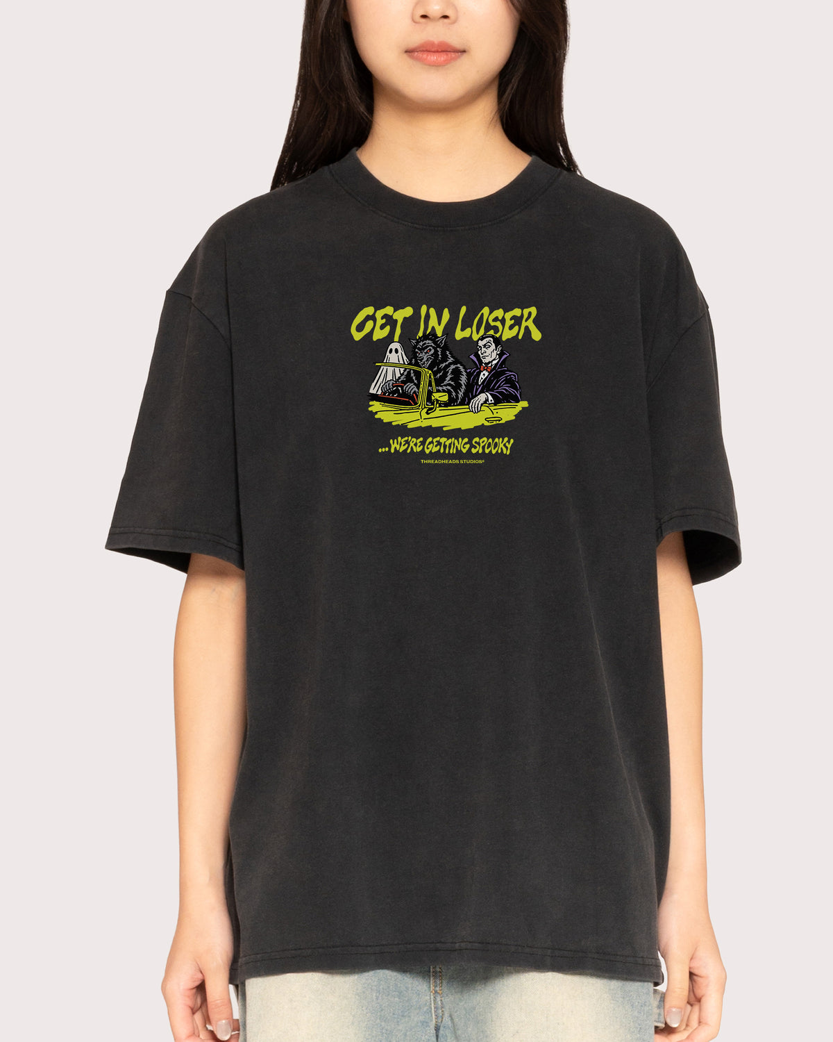 Get in Loser Black Stone Oversized Tee