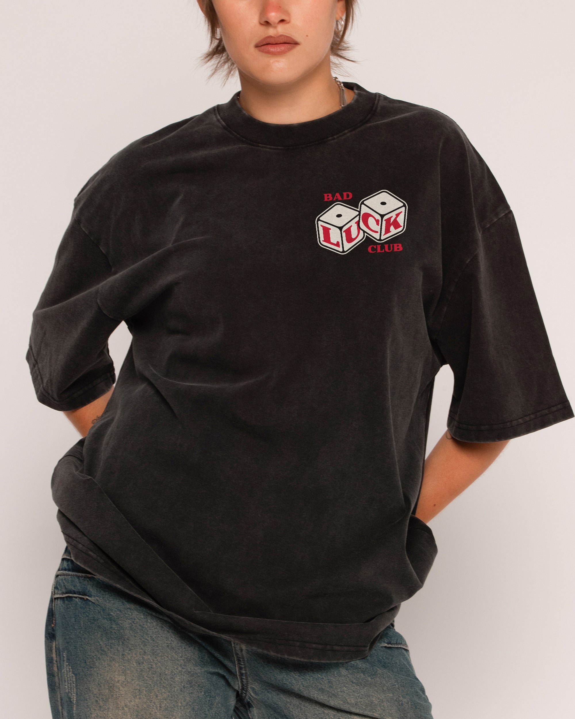 Bad Luck Club Black Wash Tee