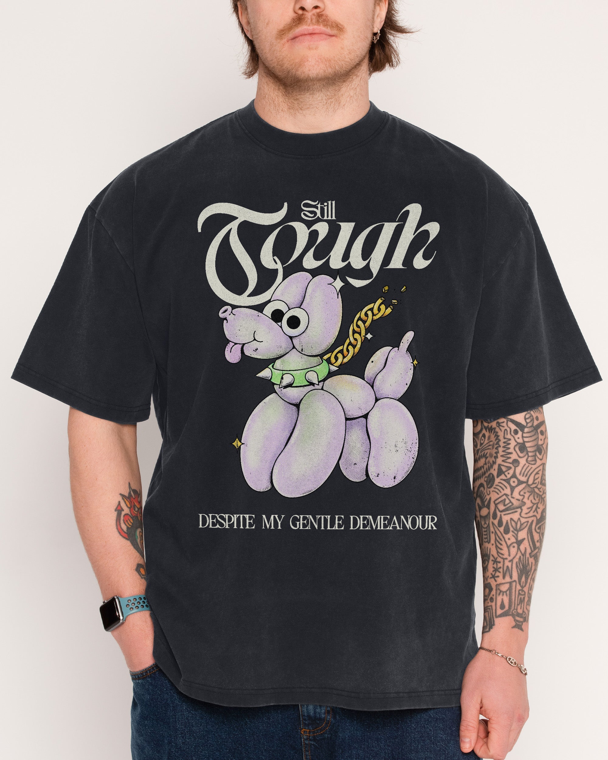 Still Tough Black Wash Tee