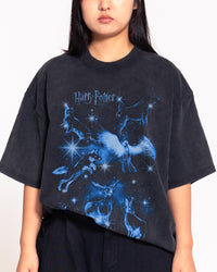 Patronus Compilation Black Oversized Tee