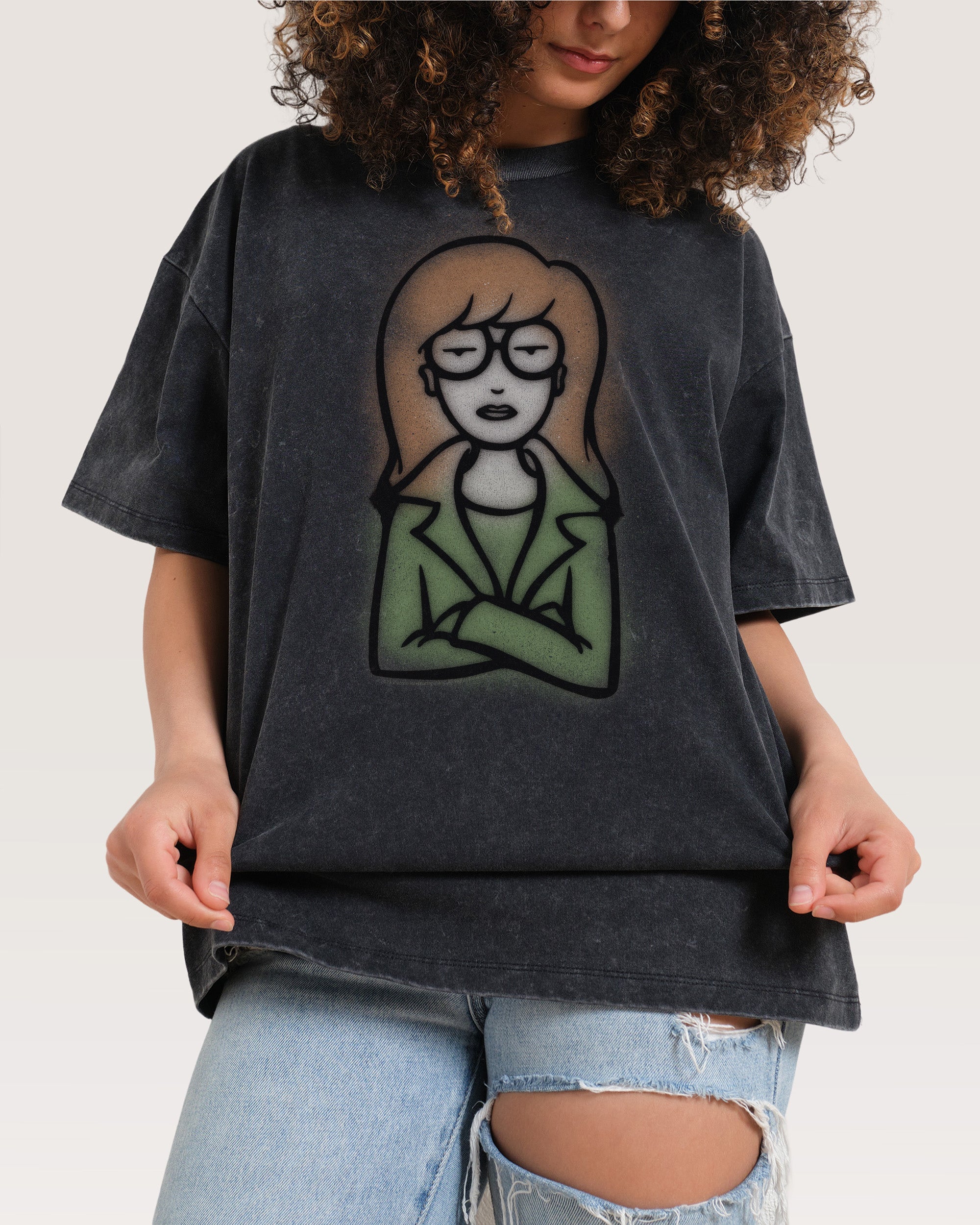 Go To Hell Black Wash Tee