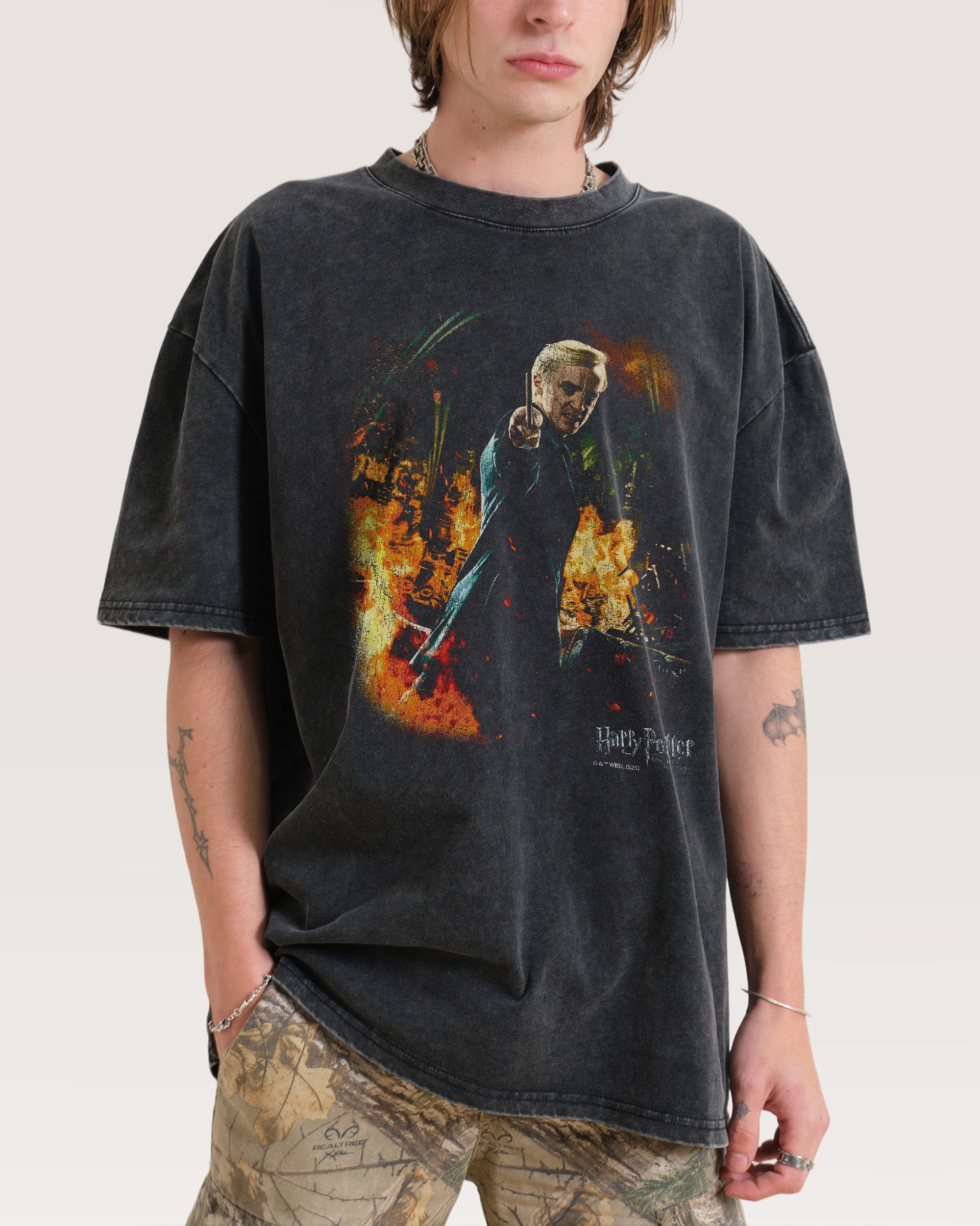 Draco Black Wash Tee