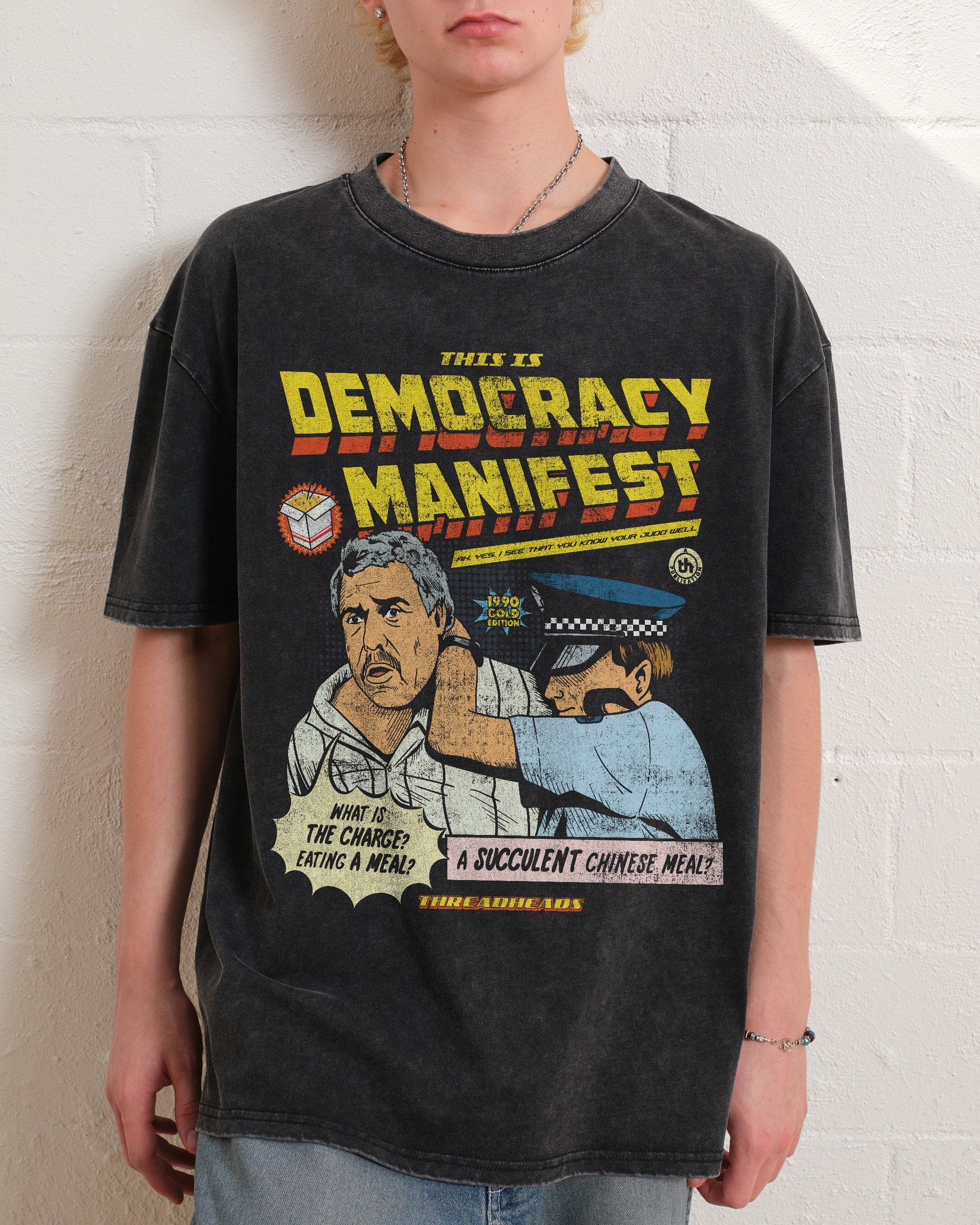 This is Democracy Manifest Wash Tee Australia Online