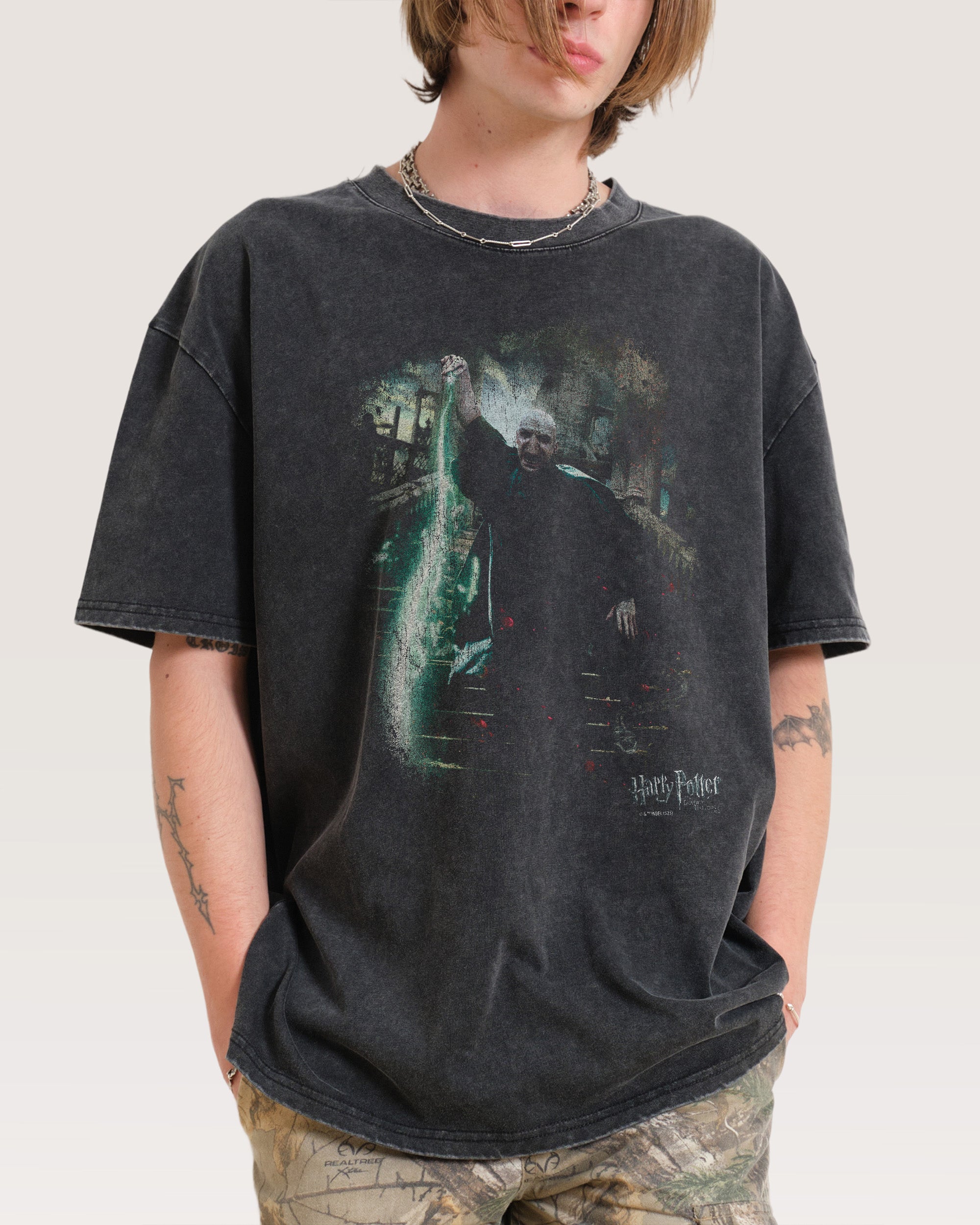 Voldemort Black Wash Tee