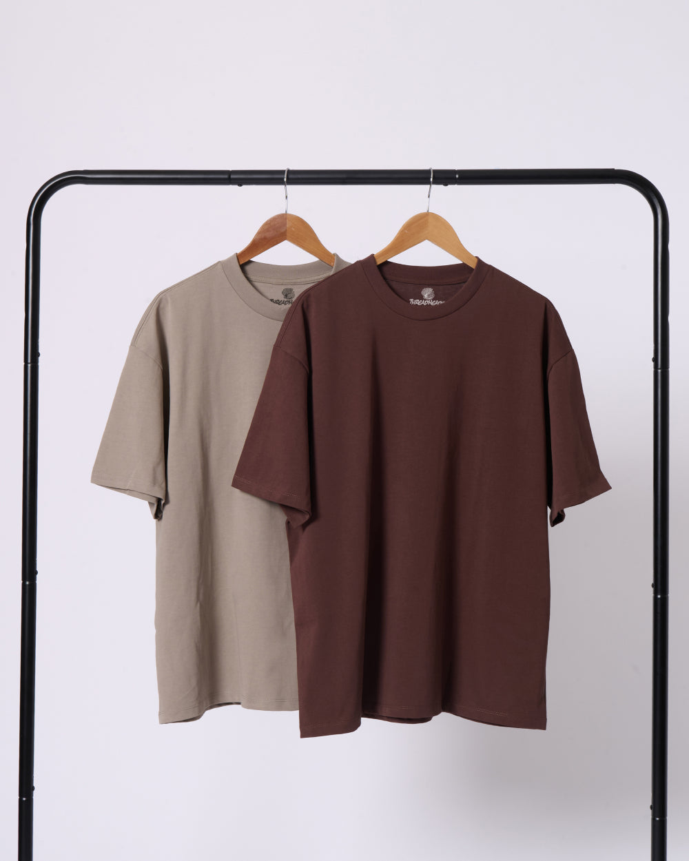 Oversized Tee 2 Pack: Buff, Brown Online Australia