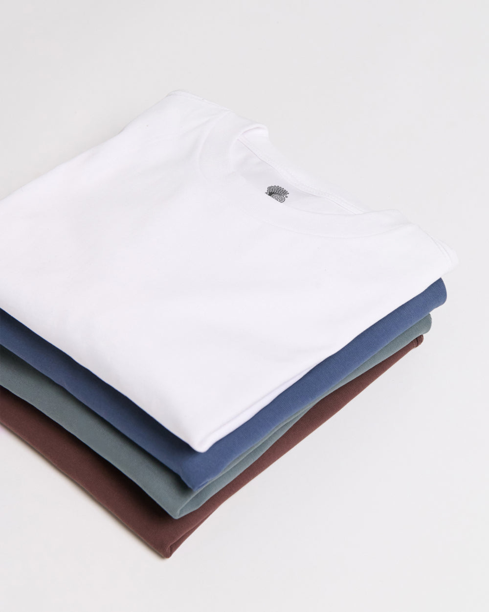 Oversized Tee 4 Pack: Black, Navy, Brown, White Online Australia