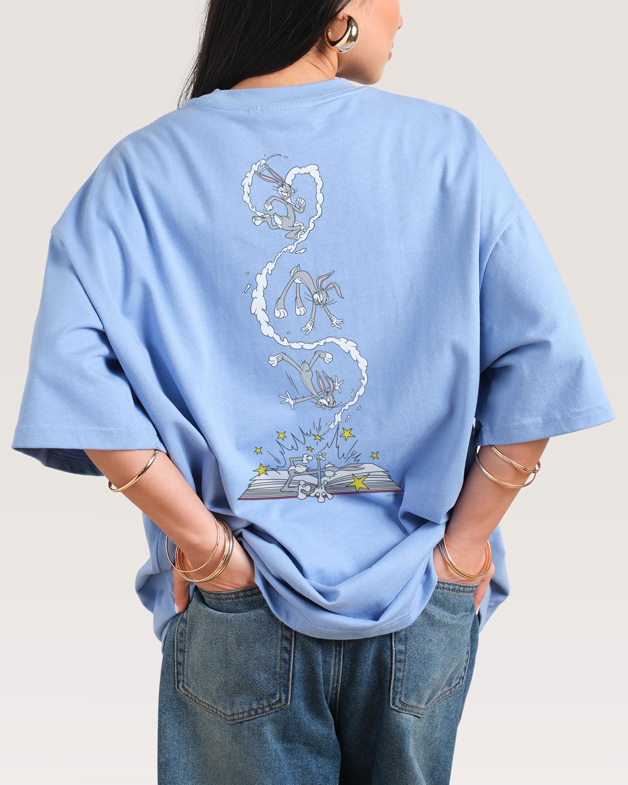 Bugs Bunny Book Crash Oversized Tee Australia Threadheads Online