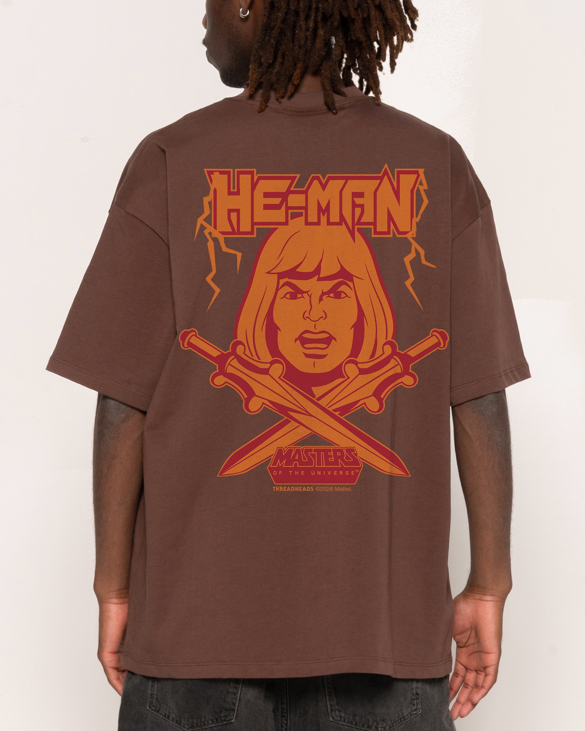 He-Man Brown Oversized Tee