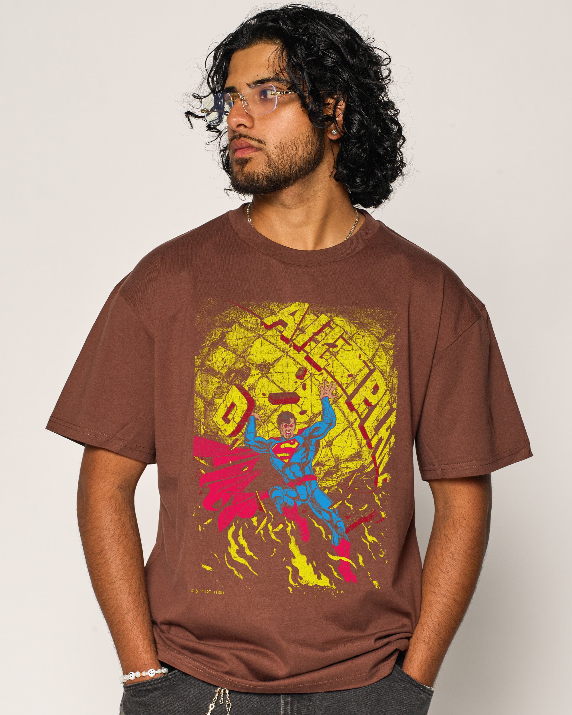 Superman Fire T-Shirt Threadheads Australia Online