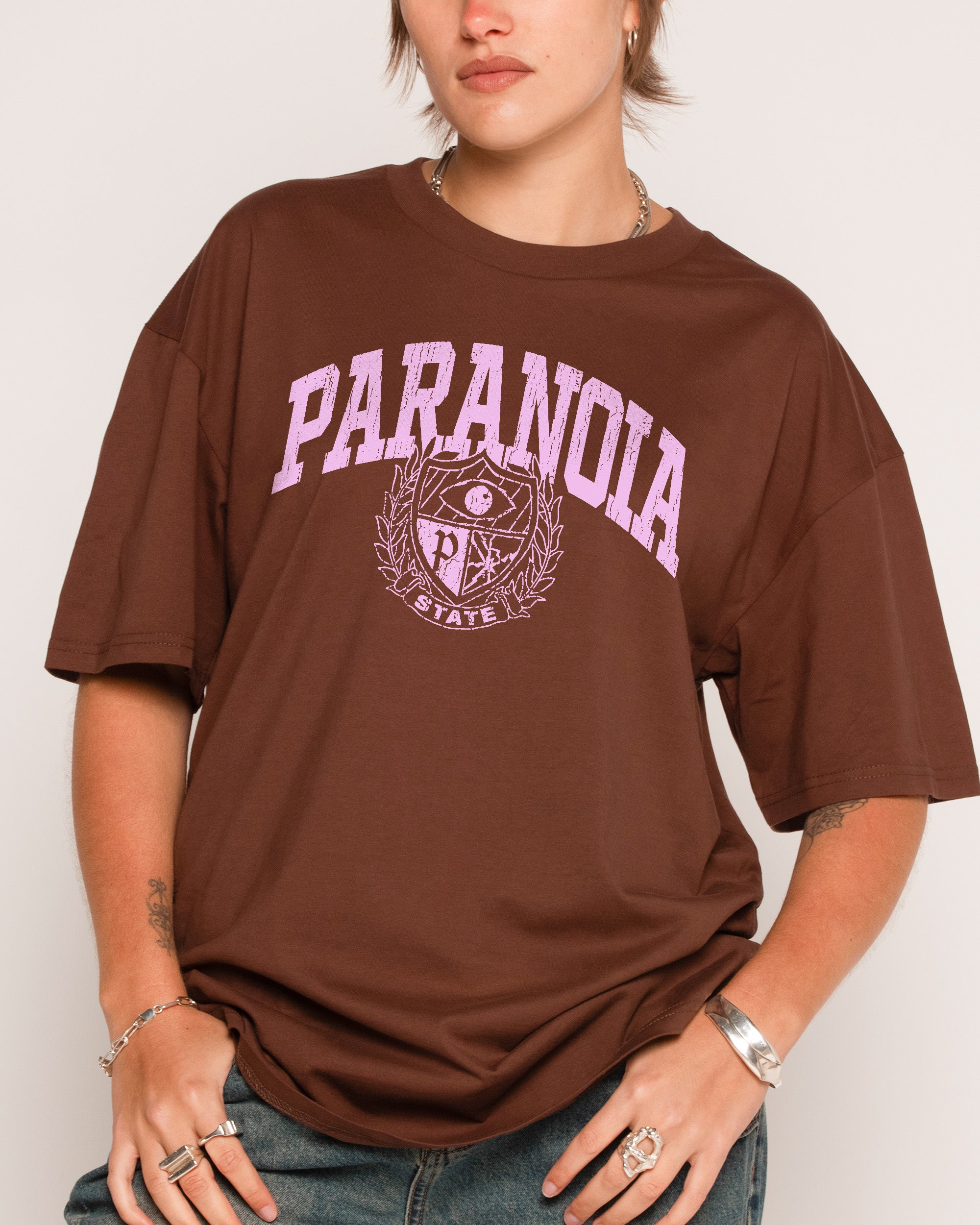 Paranoia State Brown T-Shirt