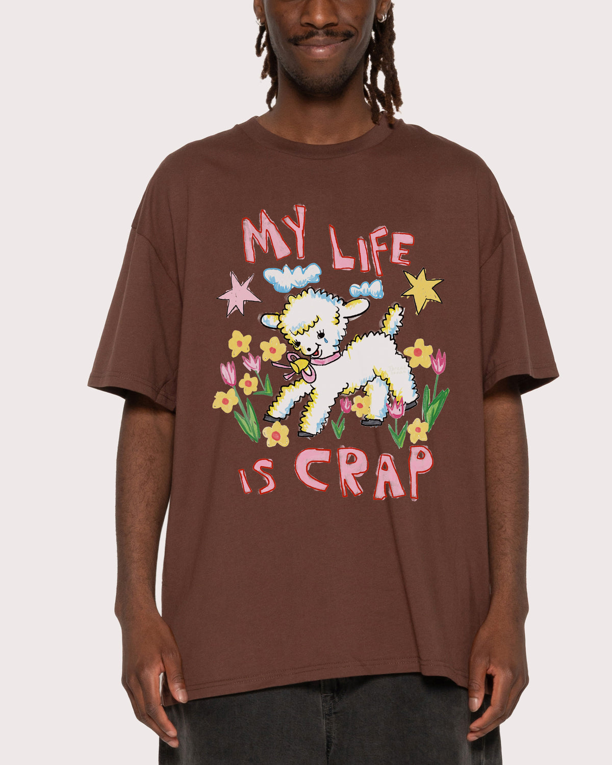 My Life is Crap Brown T-Shirt