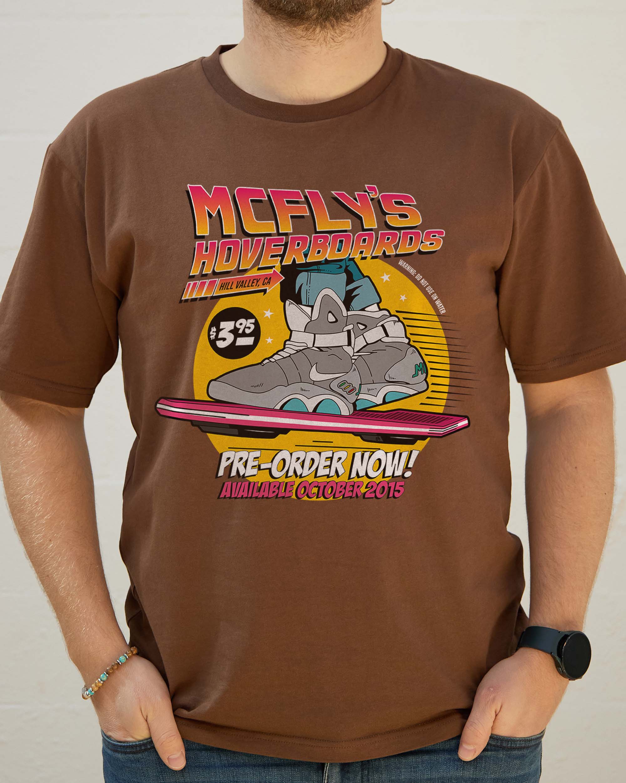 McFly's Hoverboards T-Shirt Australia Online Brown