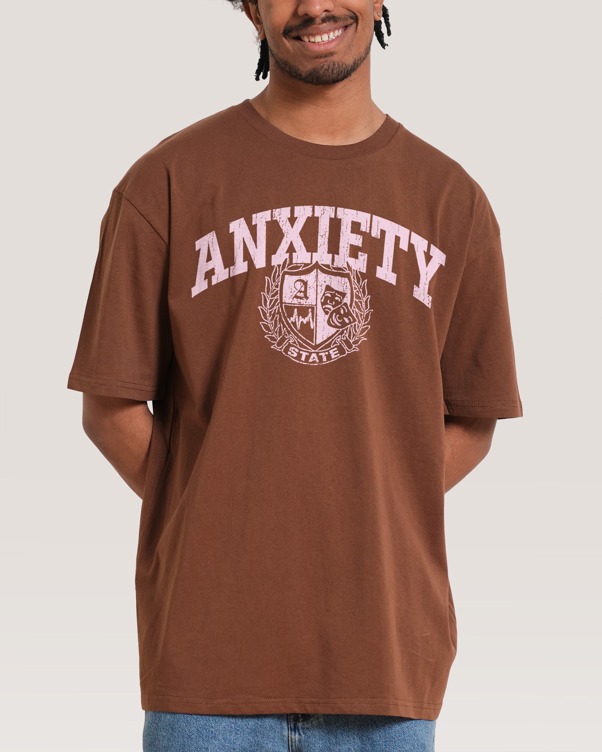 Anxiety State Brown T-Shirt
